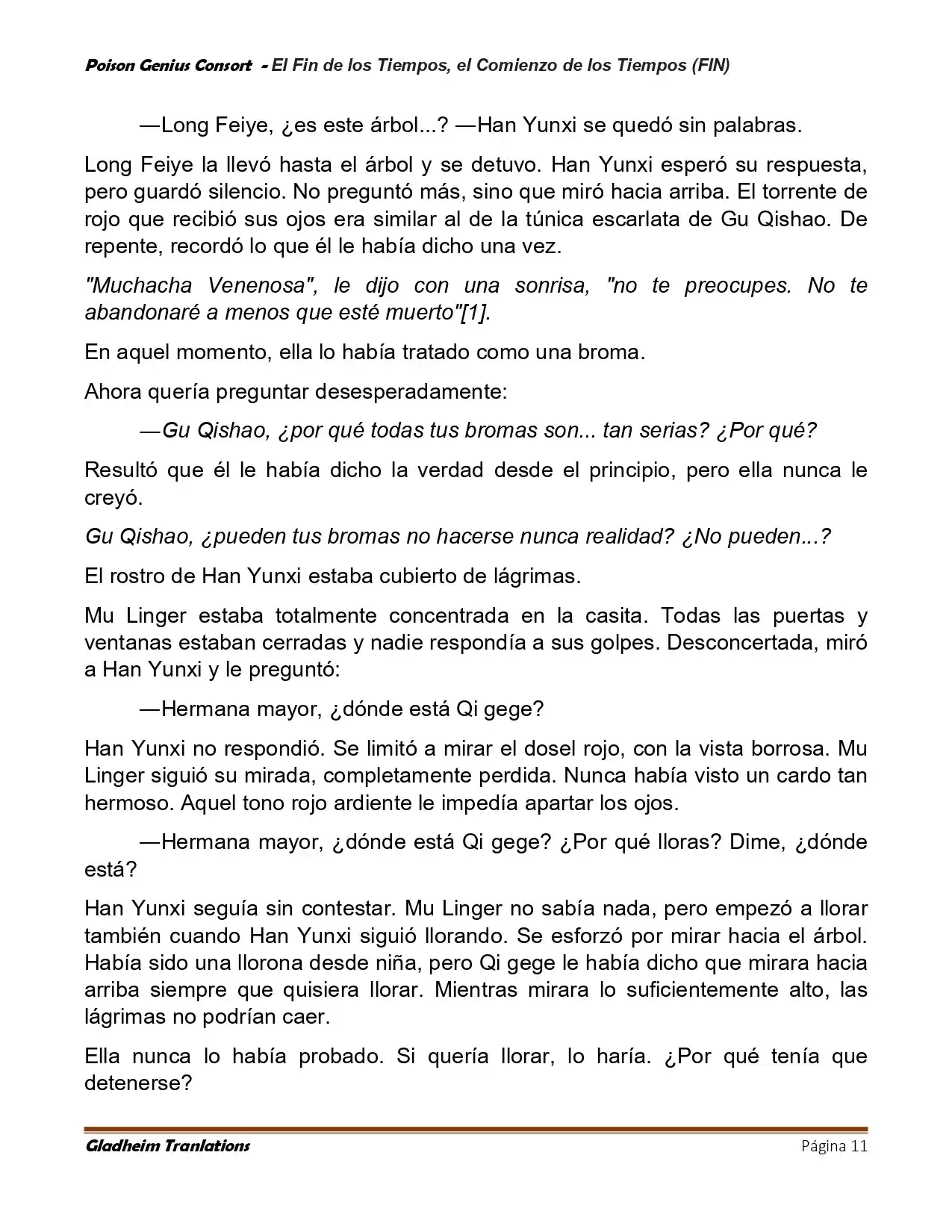 Poison Genious Consort (Novela) - Capítulo 432 - Página 11 - LectorTMOo