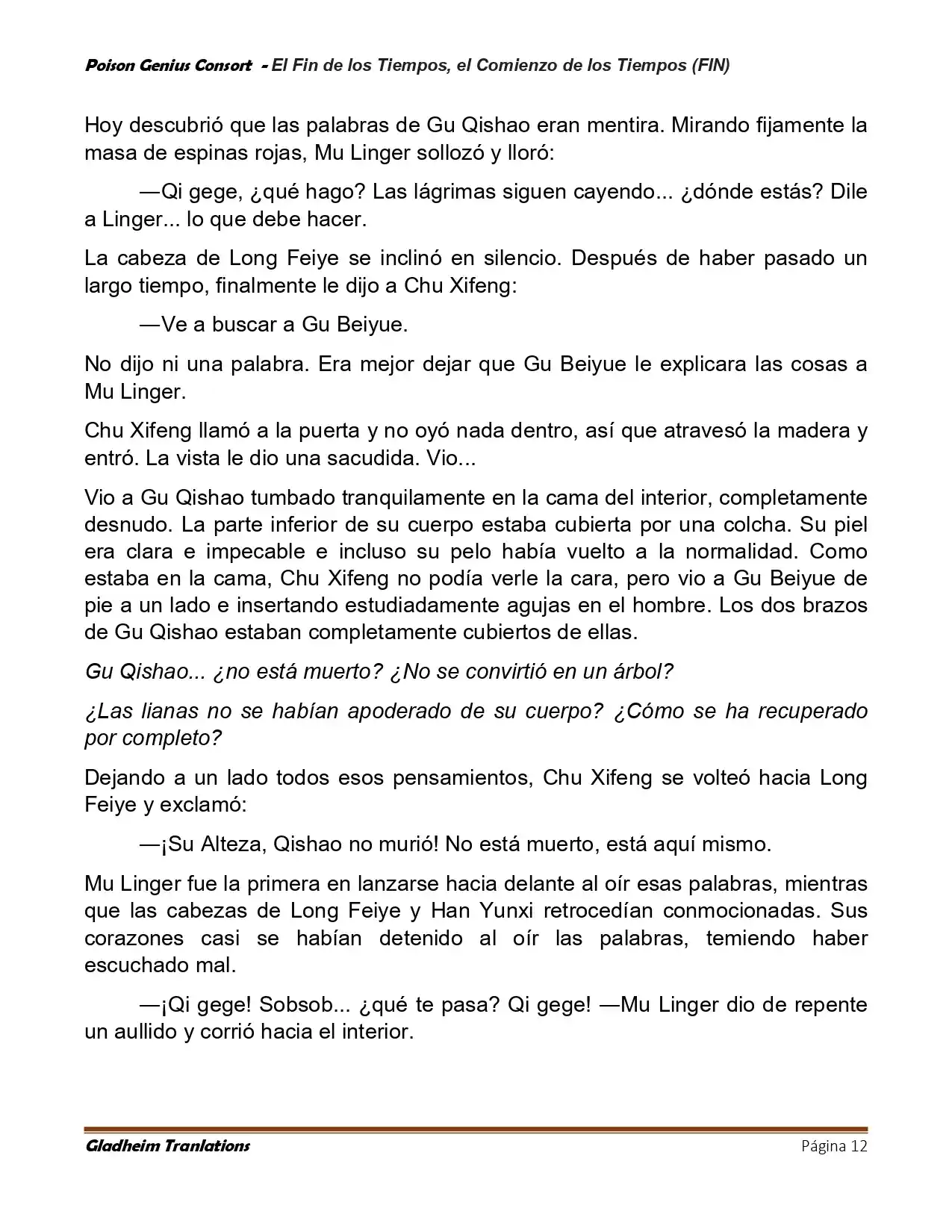 Poison Genious Consort (Novela) - Capítulo 432 - Página 12 - LectorTMOo