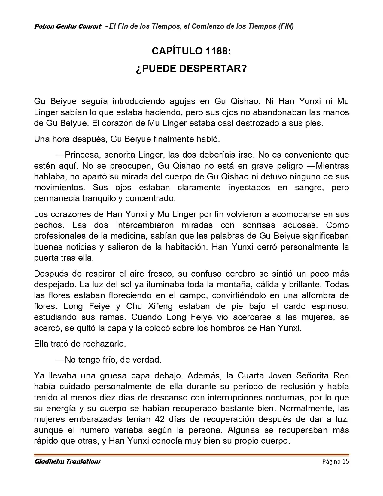 Poison Genious Consort (Novela) - Capítulo 432 - Página 15 - LectorTMOo