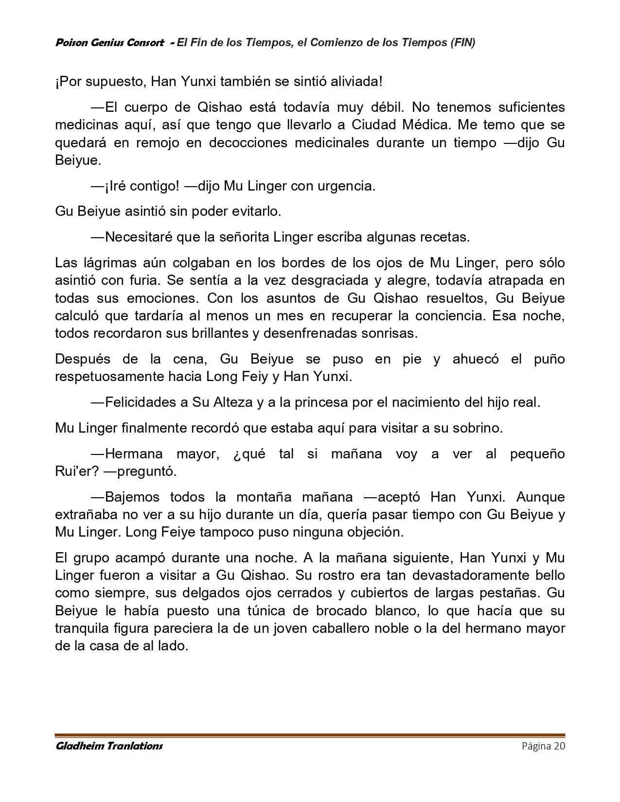 Poison Genious Consort (Novela) - Capítulo 432 - Página 20 - LectorTMOo
