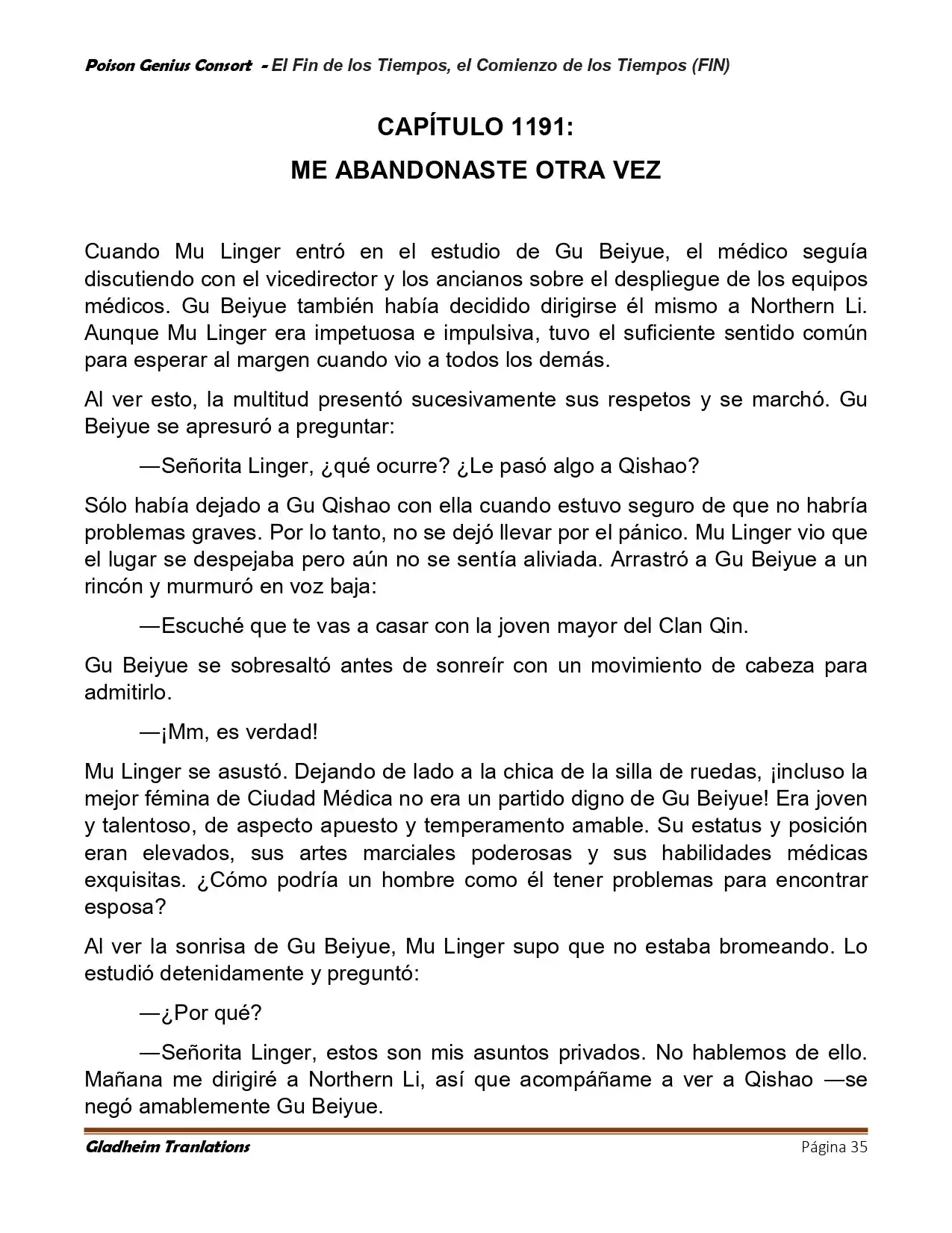 Poison Genious Consort (Novela) - Capítulo 432 - Página 35 - LectorTMOo