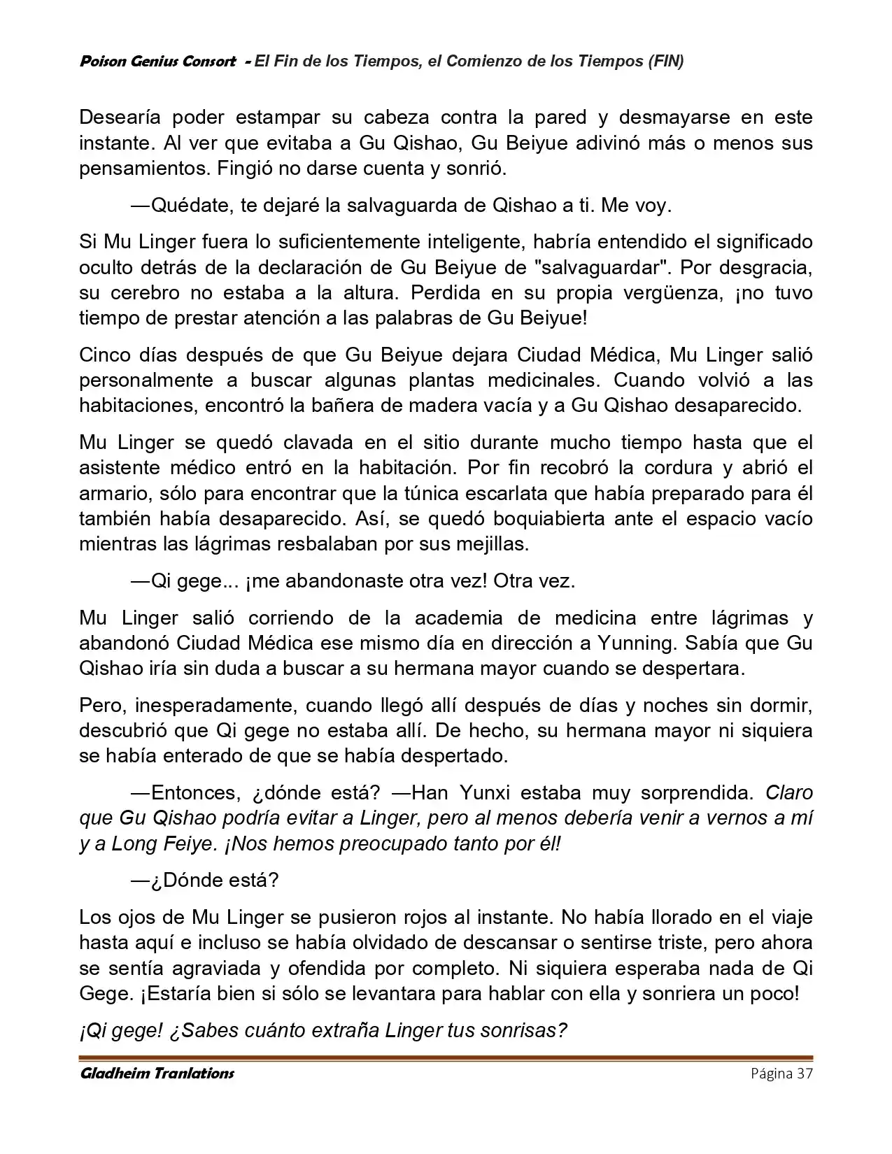 Poison Genious Consort (Novela) - Capítulo 432 - Página 37 - LectorTMOo