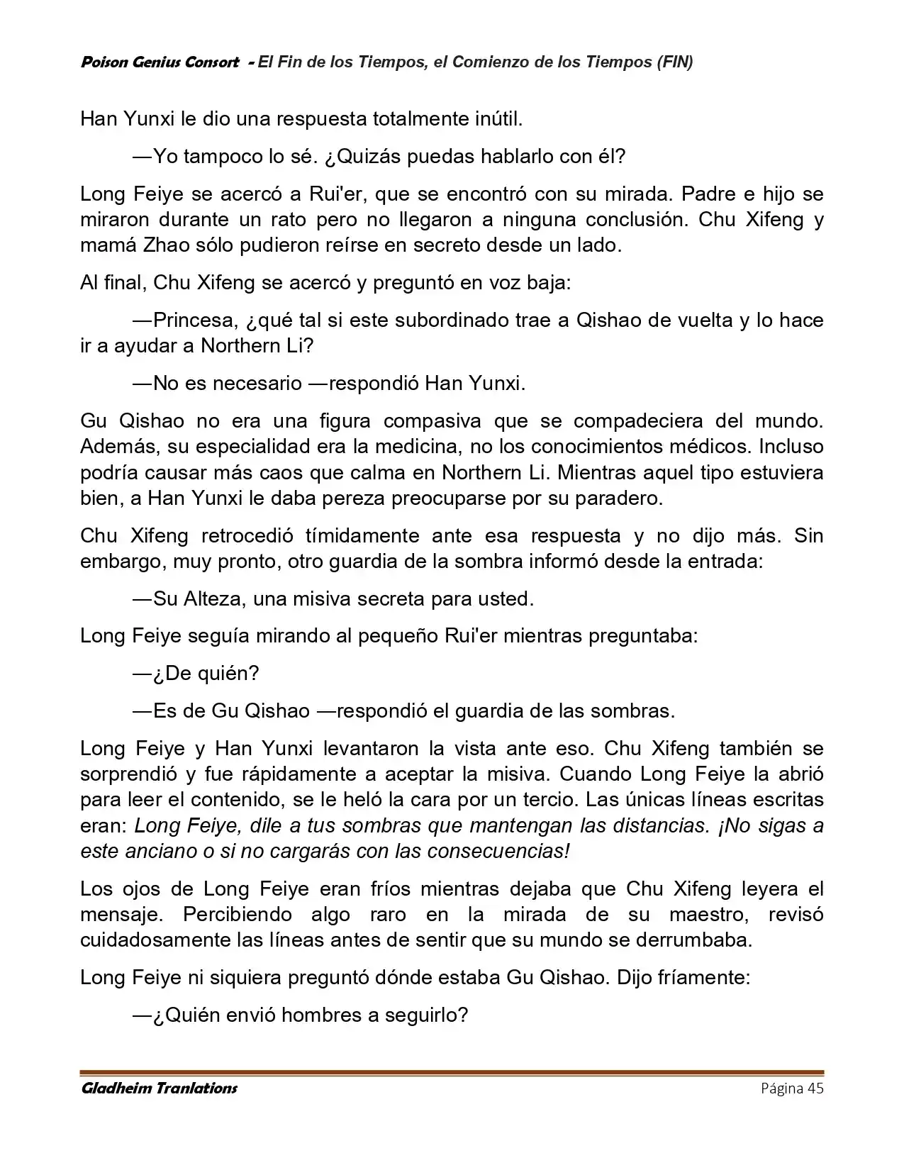 Poison Genious Consort (Novela) - Capítulo 432 - Página 45 - LectorTMOo