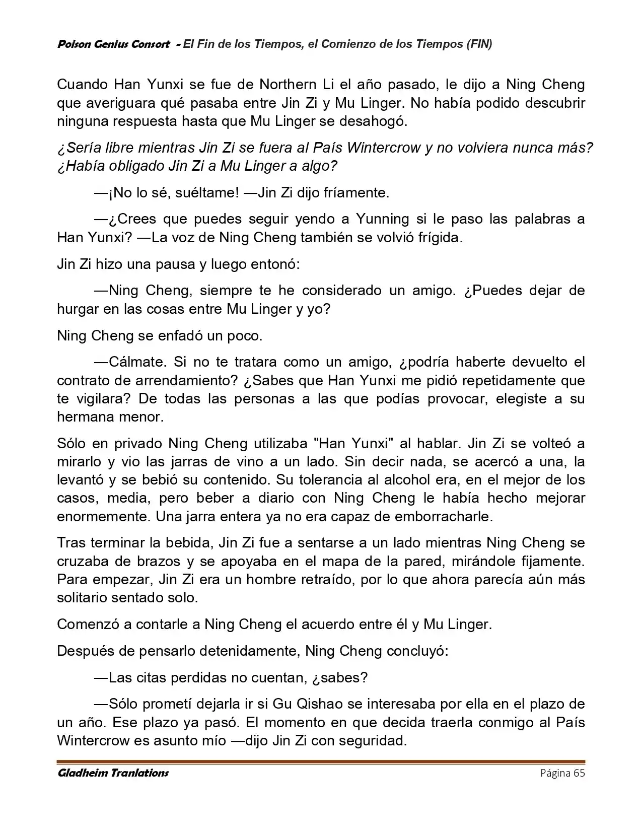 Poison Genious Consort (Novela) - Capítulo 432 - Página 65 - LectorTMOo