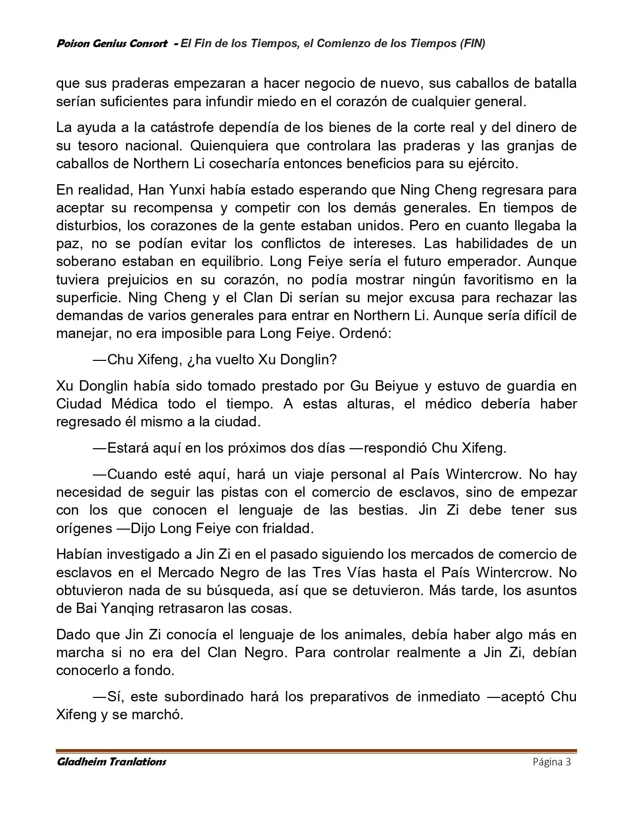 Poison Genious Consort (Novela) - Capítulo 433 - Página 3 - LectorTMOo