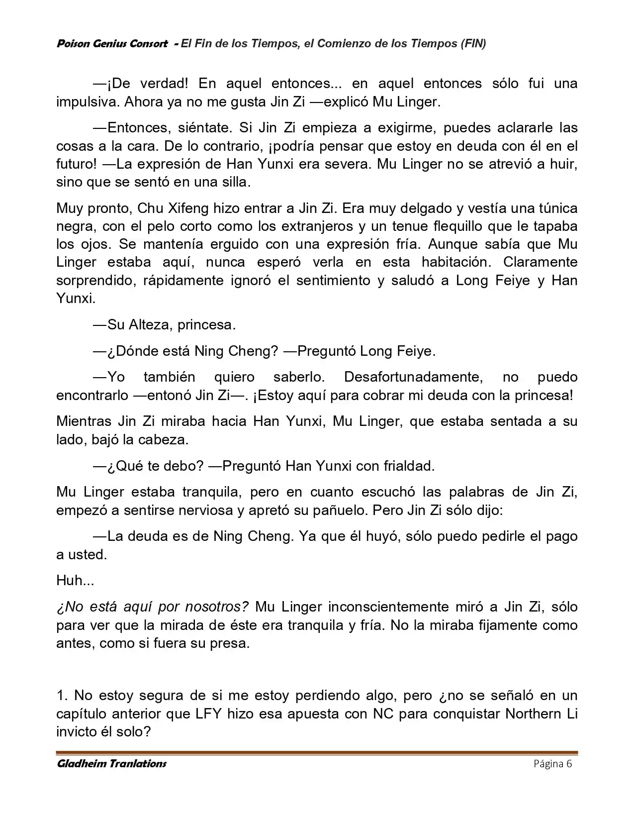 Poison Genious Consort (Novela) - Capítulo 433 - Página 6 - LectorTMOo