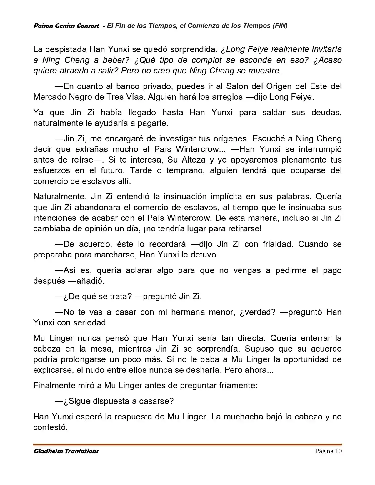 Poison Genious Consort (Novela) - Capítulo 433 - Página 10 - LectorTMOo