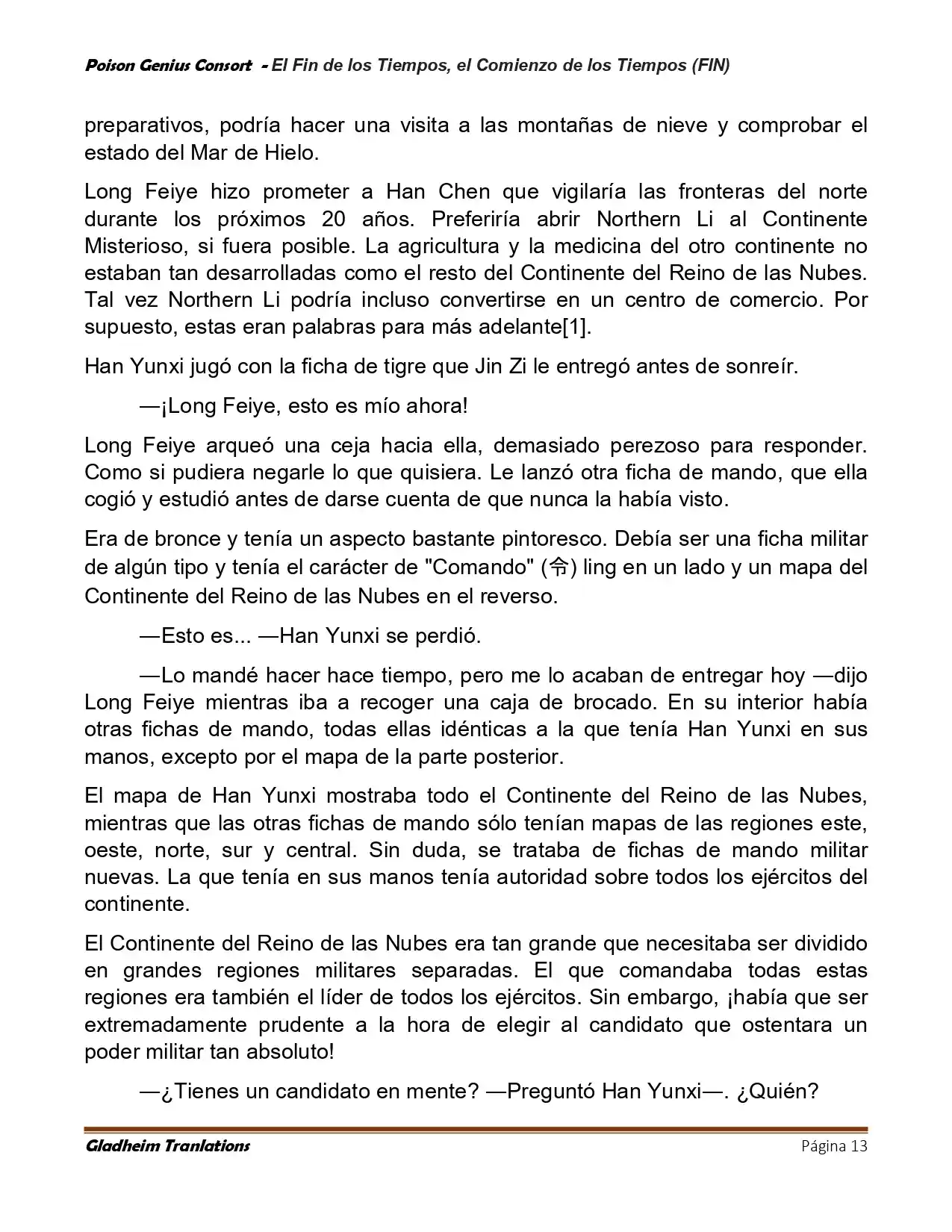 Poison Genious Consort (Novela) - Capítulo 433 - Página 13 - LectorTMOo