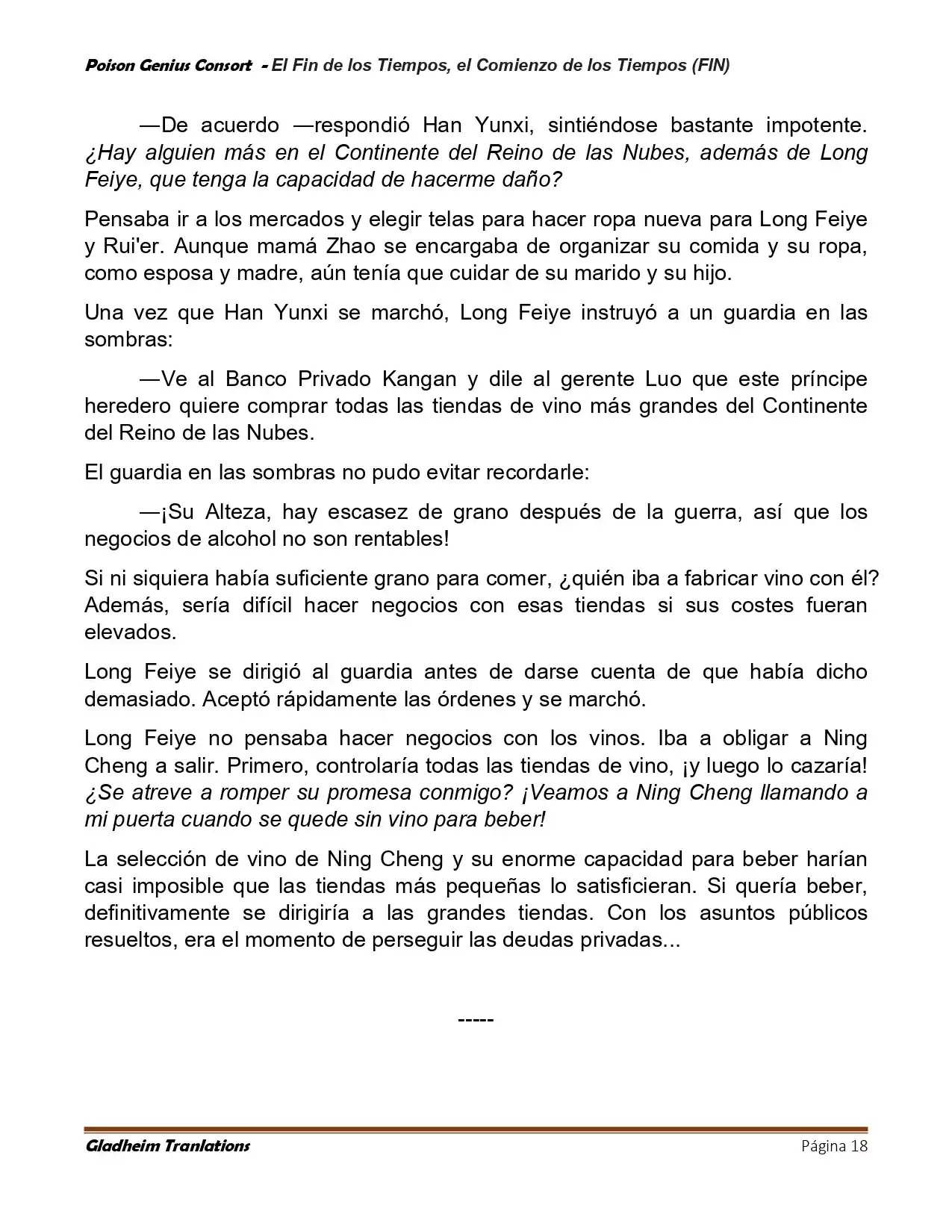 Poison Genious Consort (Novela) - Capítulo 433 - Página 18 - LectorTMOo