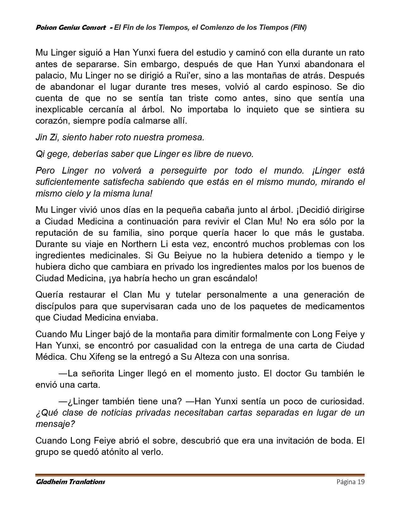 Poison Genious Consort (Novela) - Capítulo 433 - Página 19 - LectorTMOo