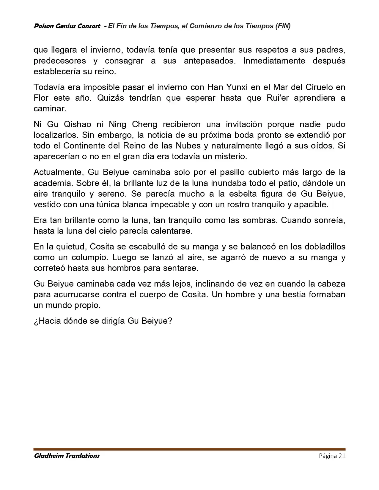 Poison Genious Consort (Novela) - Capítulo 433 - Página 21 - LectorTMOo