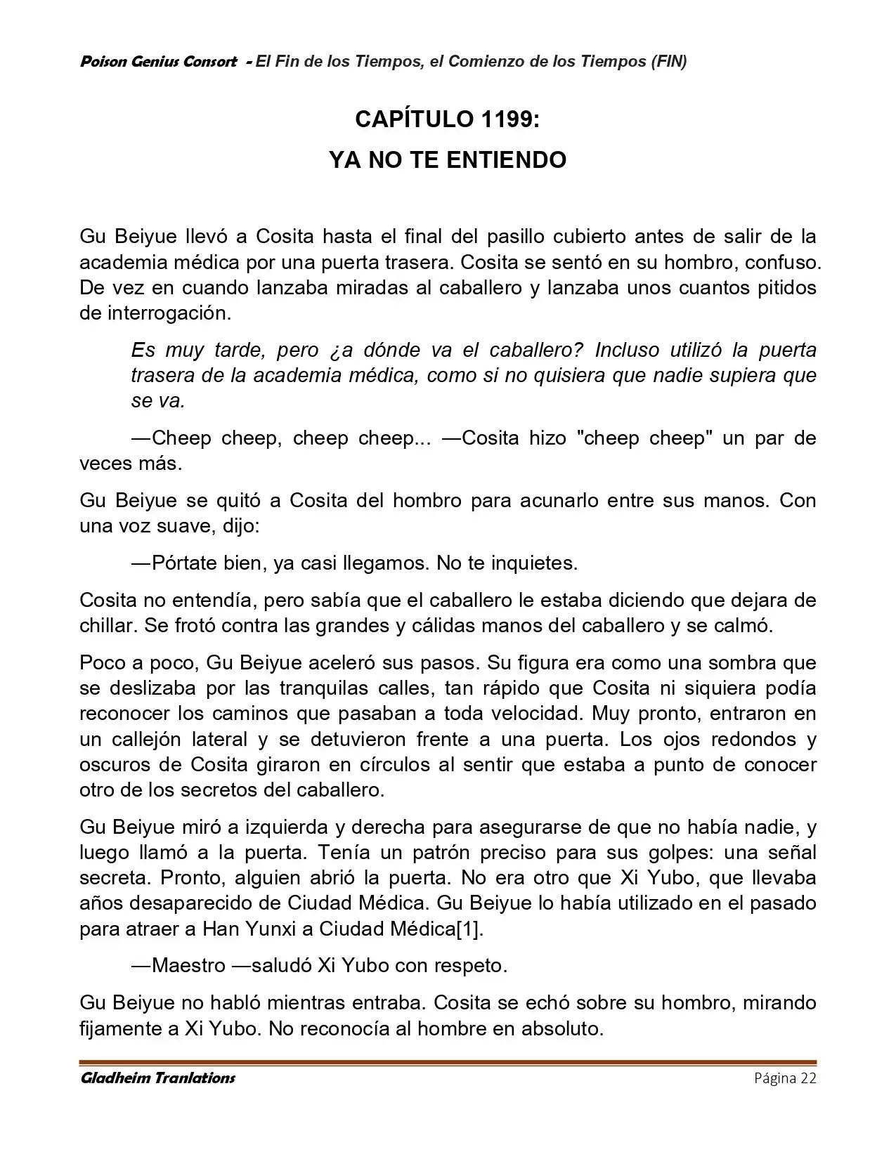 Poison Genious Consort (Novela) - Capítulo 433 - Página 22 - LectorTMOo