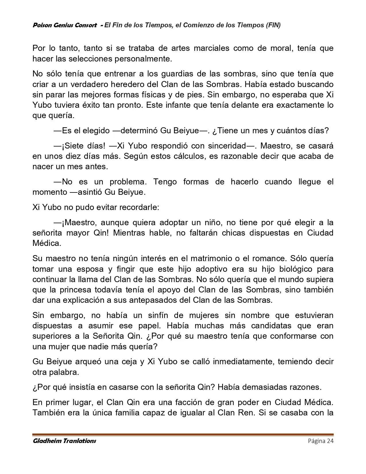 Poison Genious Consort (Novela) - Capítulo 433 - Página 24 - LectorTMOo