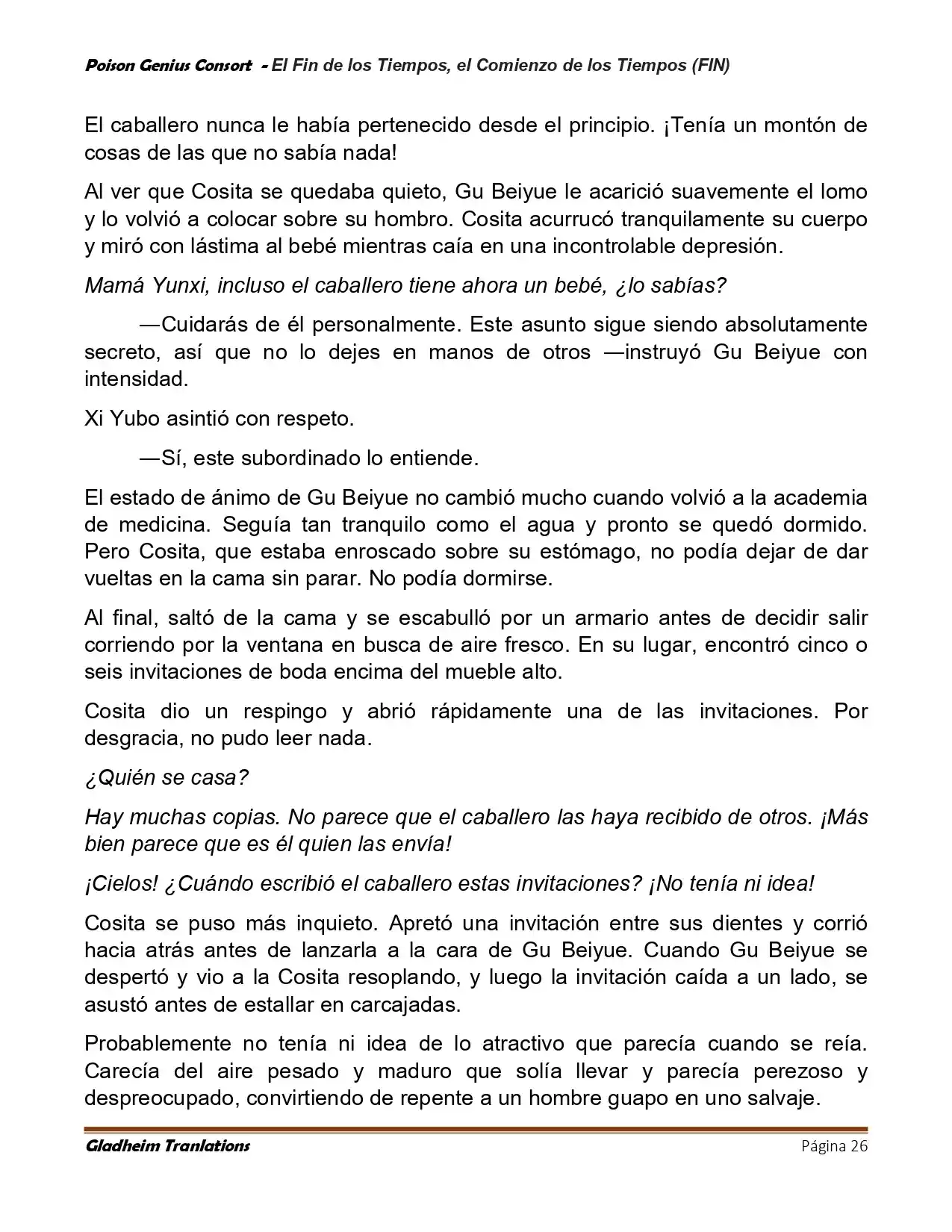 Poison Genious Consort (Novela) - Capítulo 433 - Página 26 - LectorTMOo
