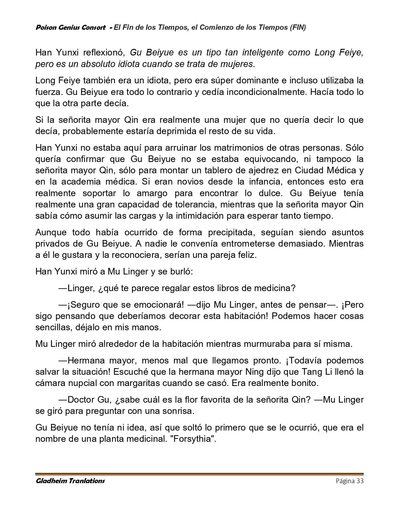 Poison Genious Consort (Novela) - Capítulo 433 - Página 33 - LectorTMOo