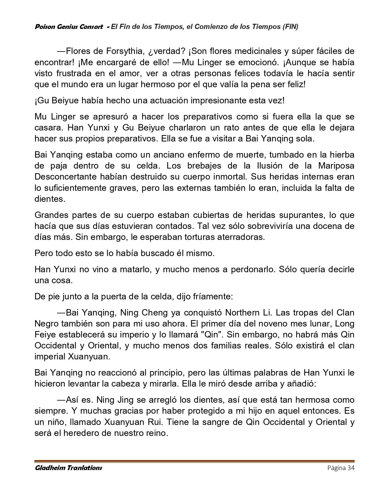 Poison Genious Consort (Novela) - Capítulo 433 - Página 34 - LectorTMOo