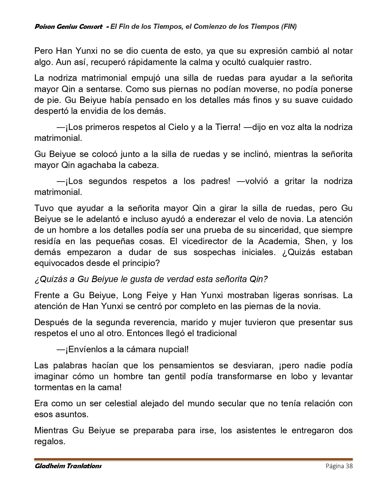 Poison Genious Consort (Novela) - Capítulo 433 - Página 38 - LectorTMOo