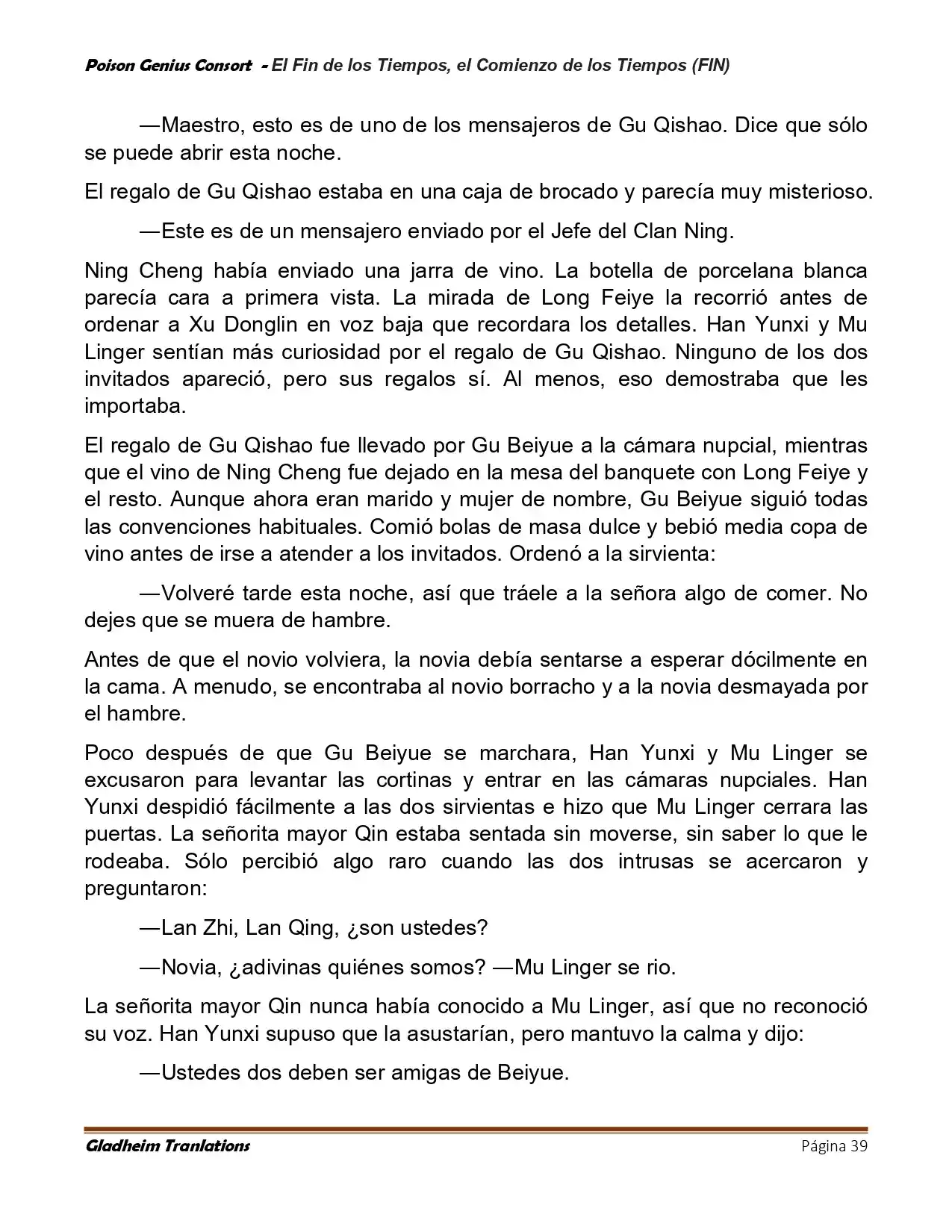Poison Genious Consort (Novela) - Capítulo 433 - Página 39 - LectorTMOo