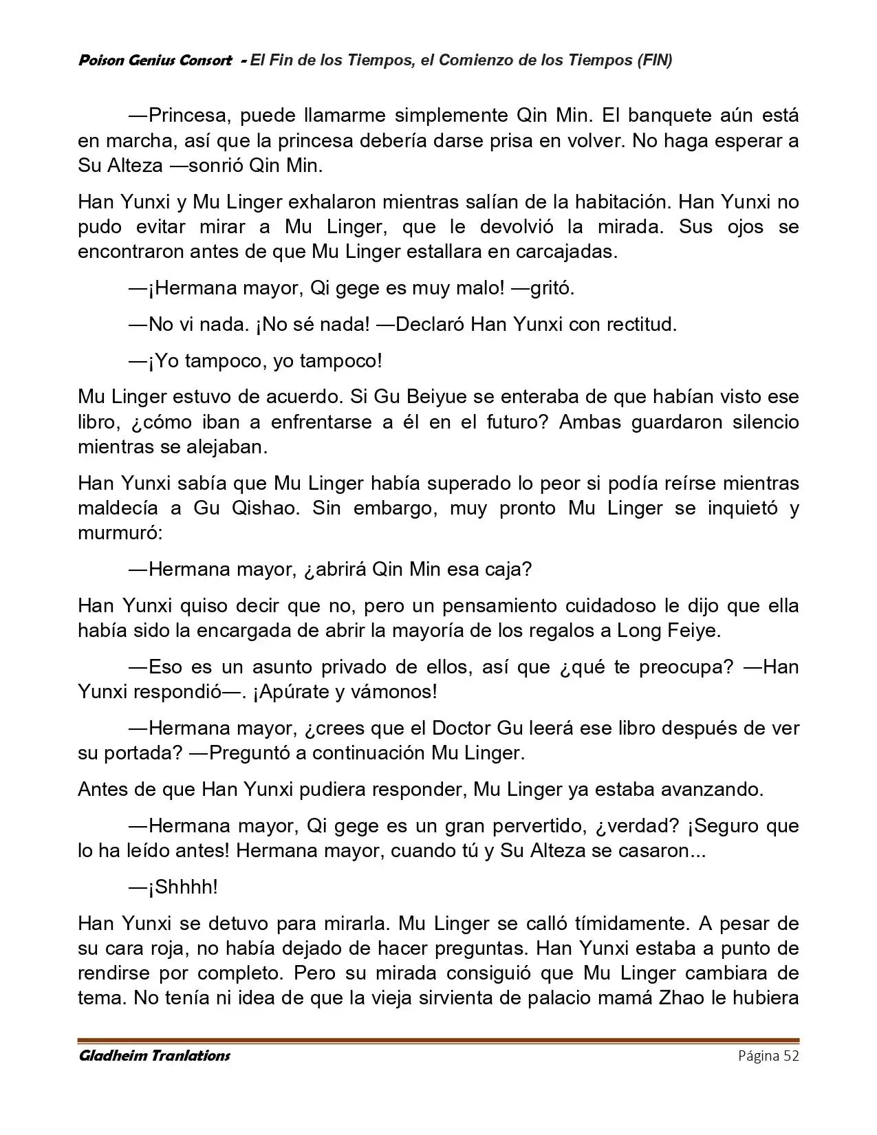 Poison Genious Consort (Novela) - Capítulo 433 - Página 52 - LectorTMOo