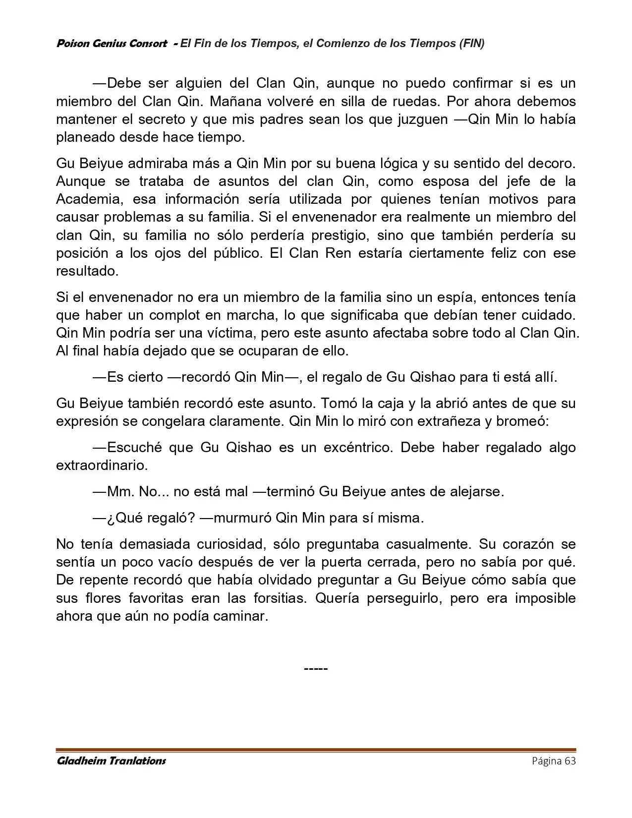 Poison Genious Consort (Novela) - Capítulo 433 - Página 63 - LectorTMOo