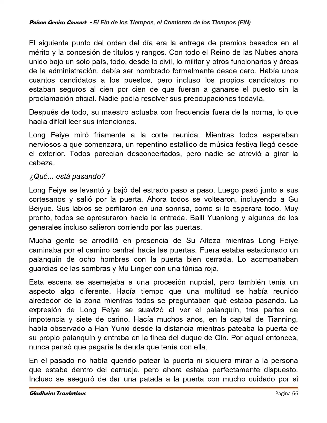 Poison Genious Consort (Novela) - Capítulo 433 - Página 66 - LectorTMOo