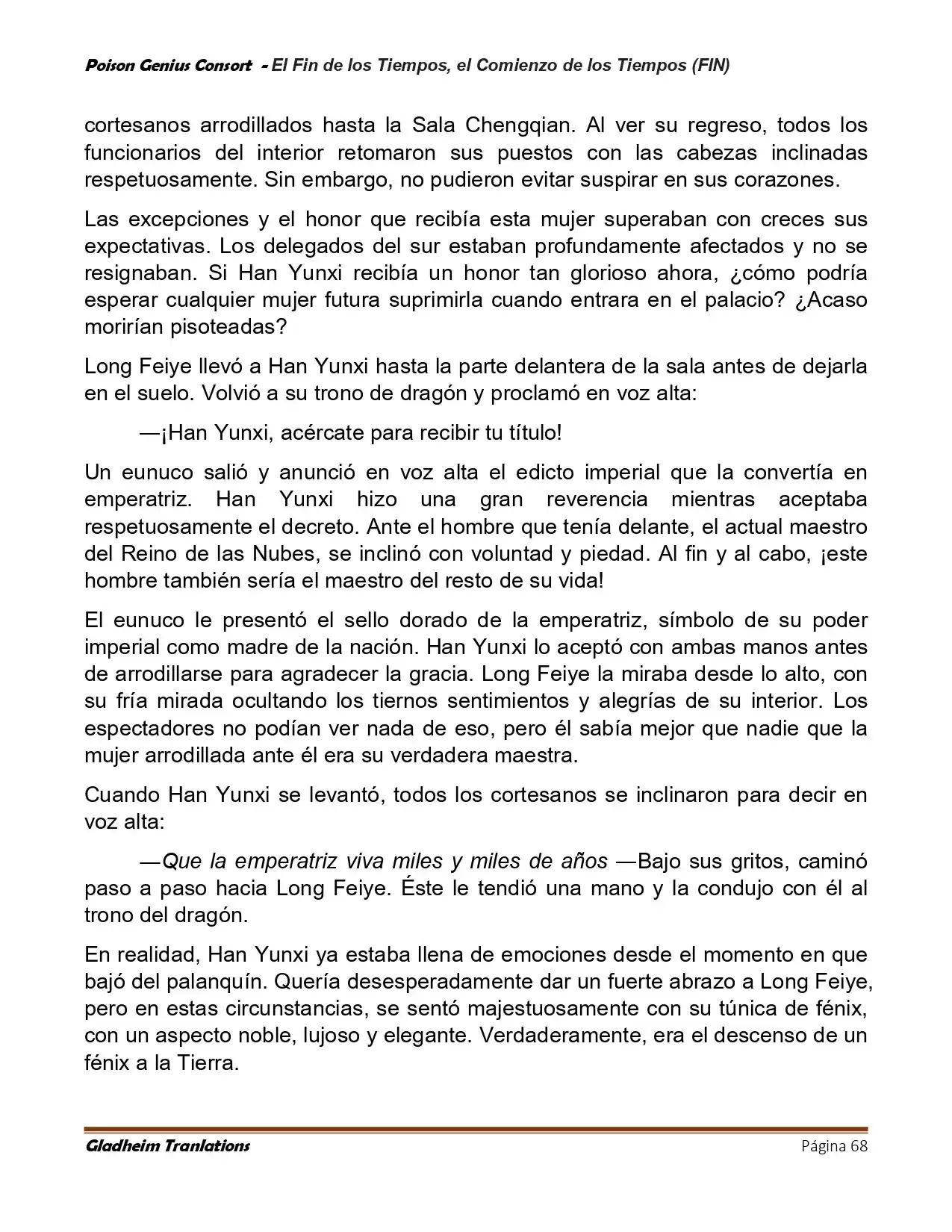 Poison Genious Consort (Novela) - Capítulo 433 - Página 68 - LectorTMOo