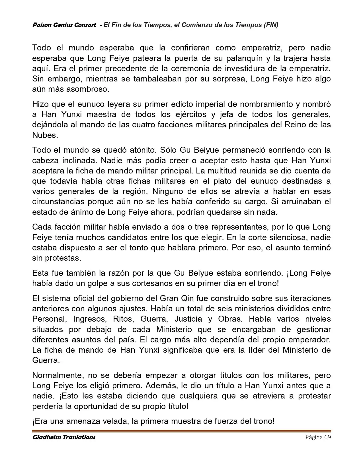 Poison Genious Consort (Novela) - Capítulo 433 - Página 69 - LectorTMOo