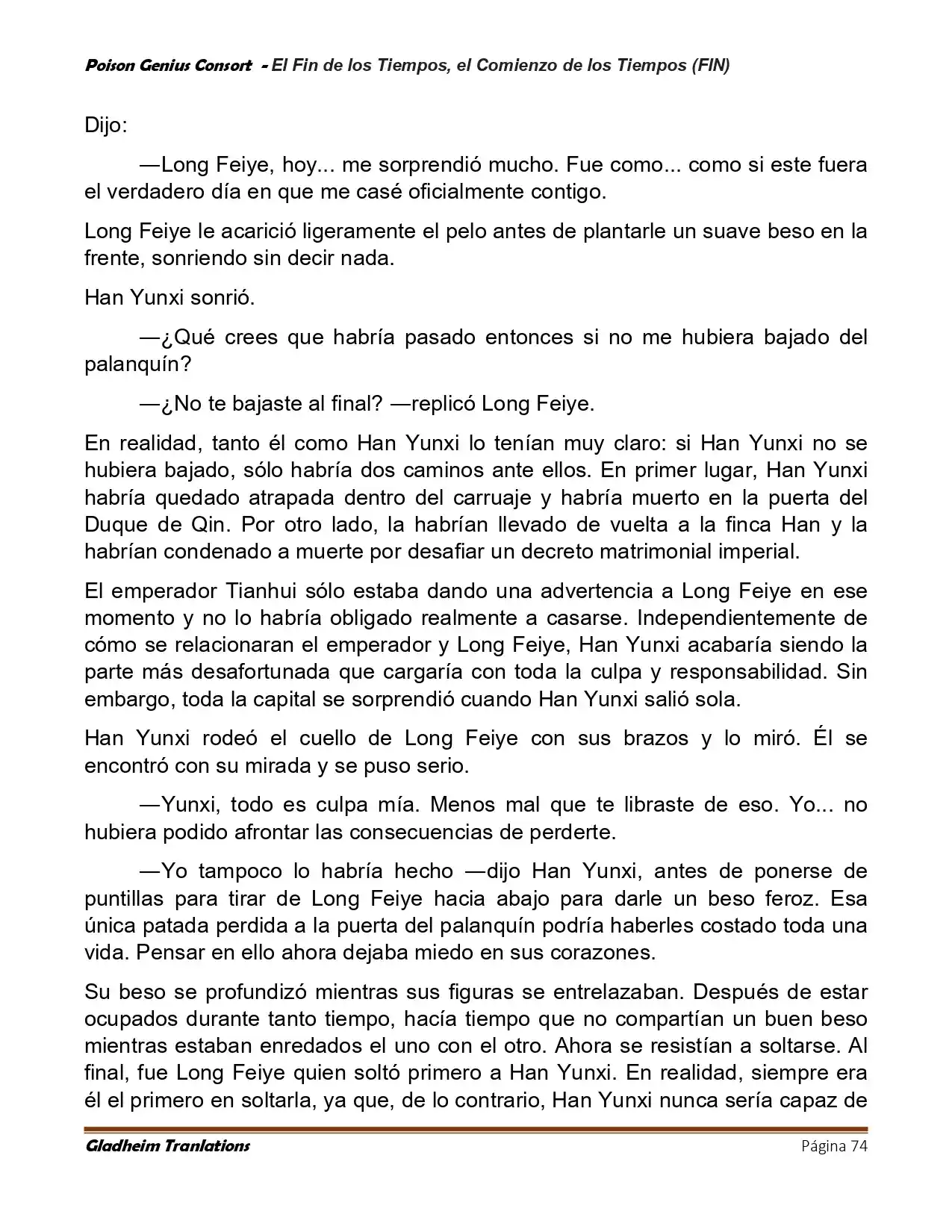 Poison Genious Consort (Novela) - Capítulo 433 - Página 74 - LectorTMOo