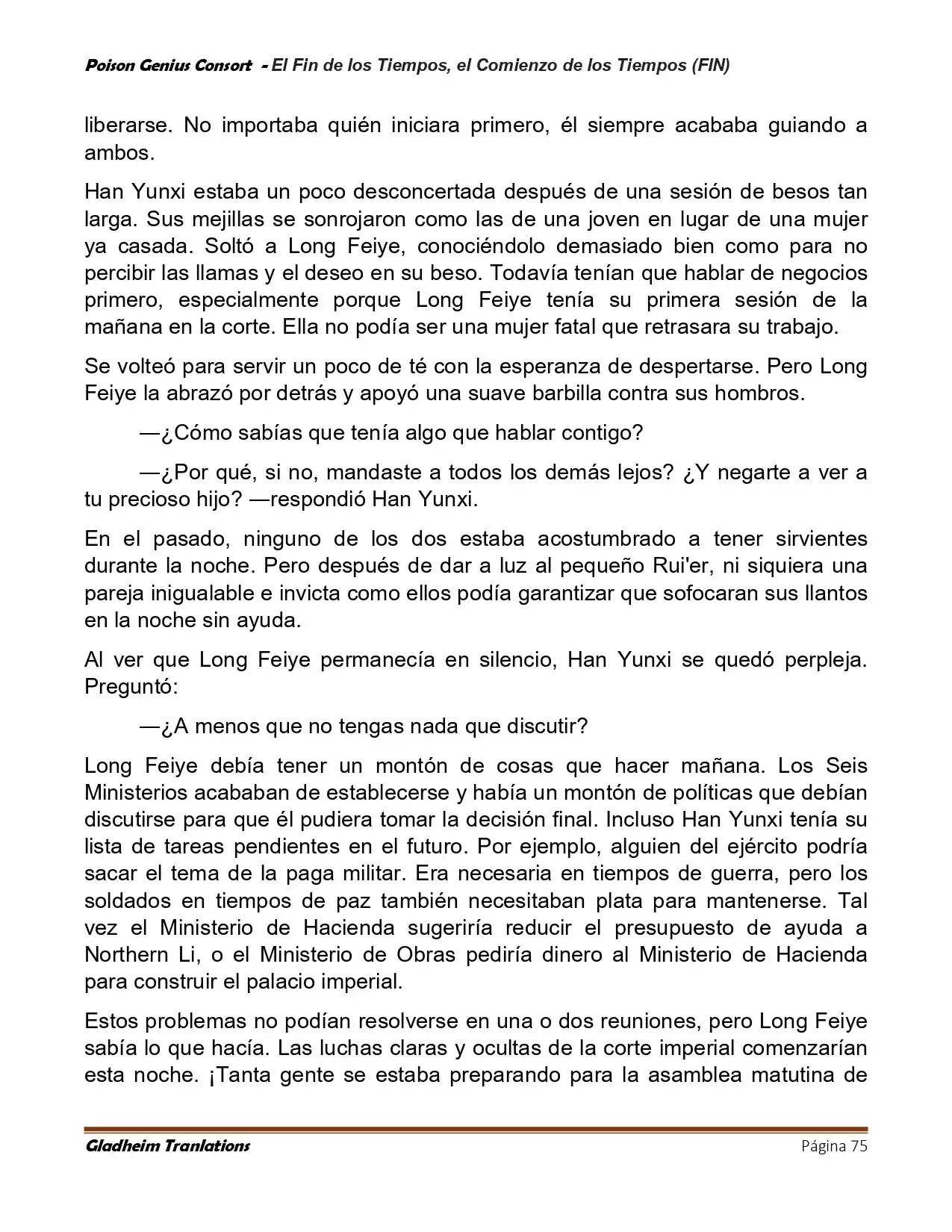 Poison Genious Consort (Novela) - Capítulo 433 - Página 75 - LectorTMOo