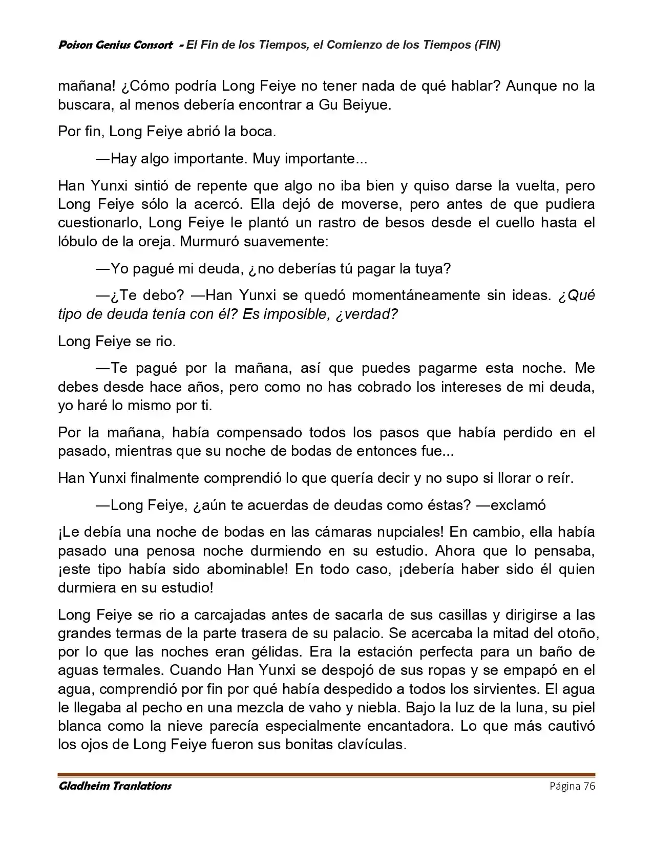 Poison Genious Consort (Novela) - Capítulo 433 - Página 76 - LectorTMOo