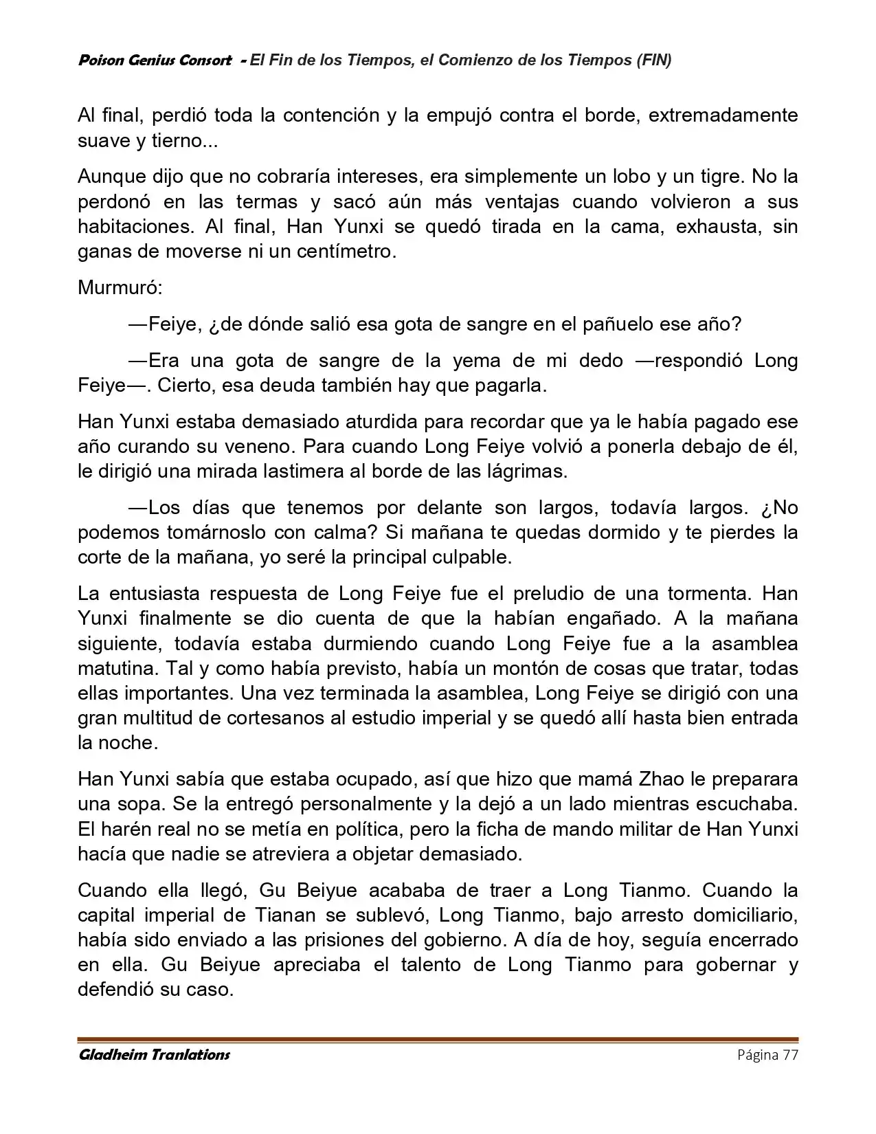 Poison Genious Consort (Novela) - Capítulo 433 - Página 77 - LectorTMOo