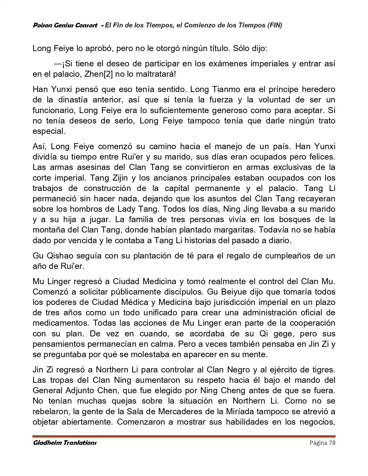 Poison Genious Consort (Novela) - Capítulo 433 - Página 78 - LectorTMOo