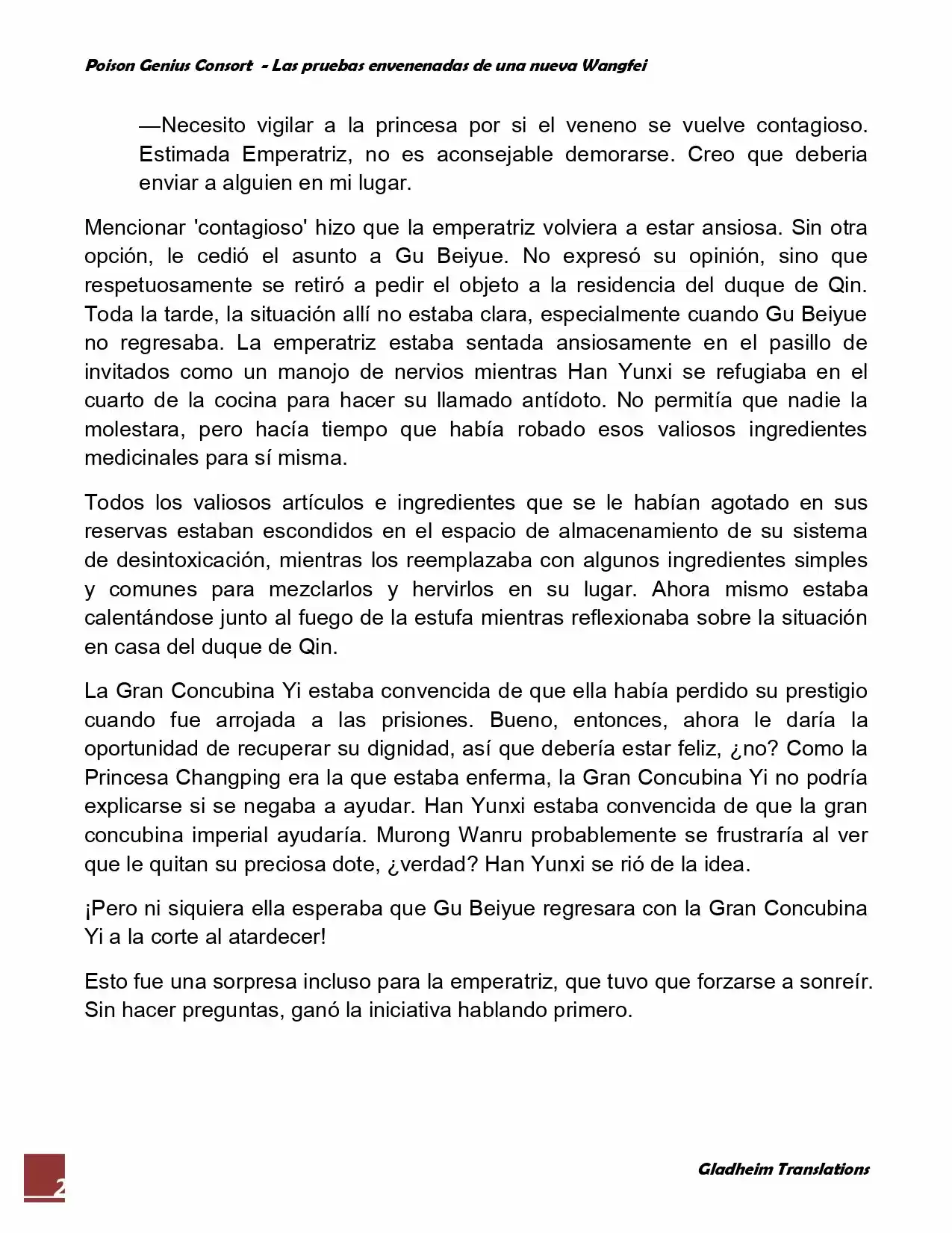 Poison Genious Consort (Novela) - Capítulo 44 - Página 2 - LectorTMOo
