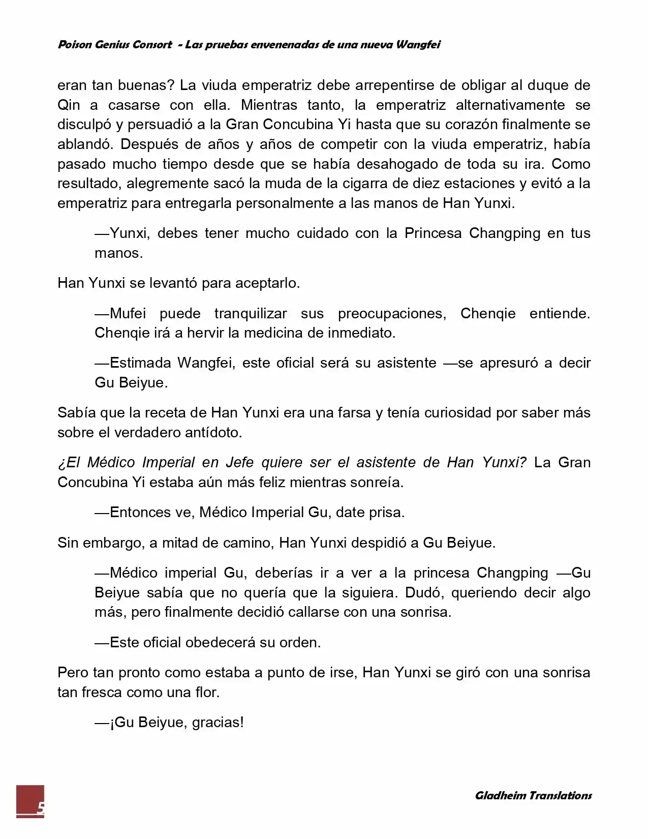 Poison Genious Consort (Novela) - Capítulo 44 - Página 5 - LectorTMOo