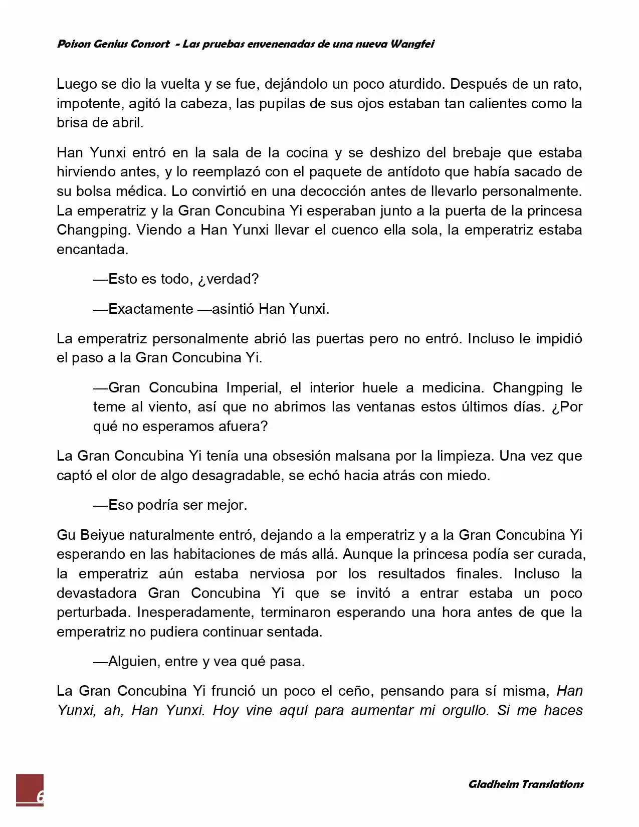 Poison Genious Consort (Novela) - Capítulo 44 - Página 6 - LectorTMOo