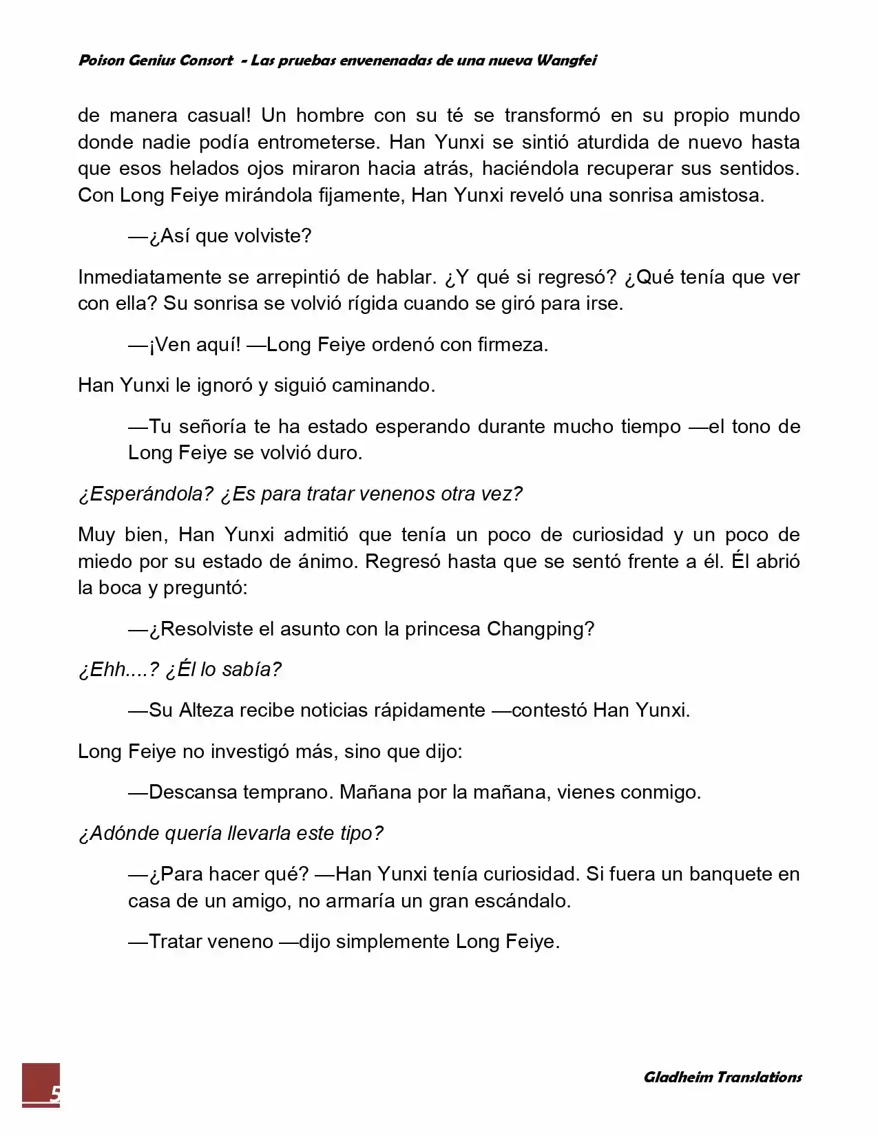 Poison Genious Consort (Novela) - Capítulo 45 - Página 5 - LectorTMOo
