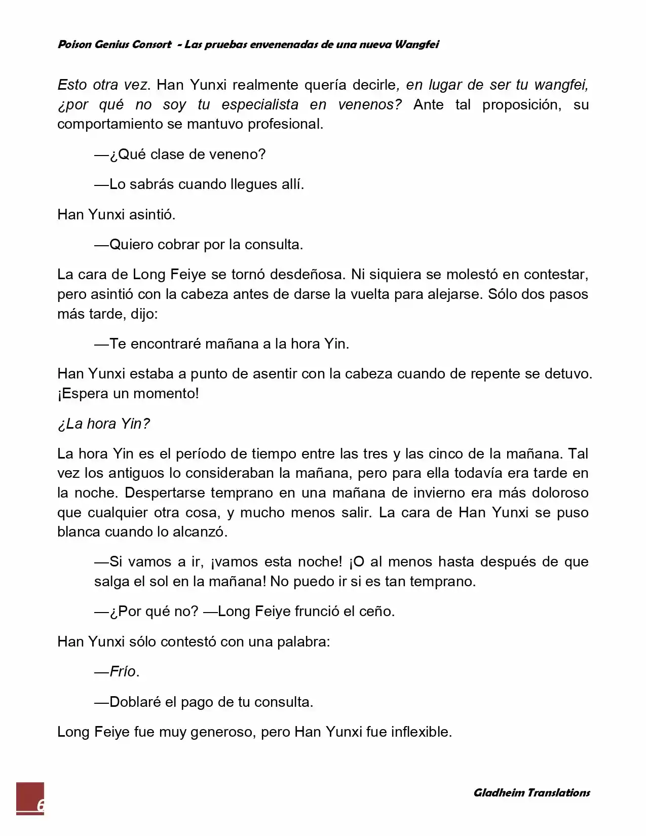 Poison Genious Consort (Novela) - Capítulo 45 - Página 6 - LectorTMOo