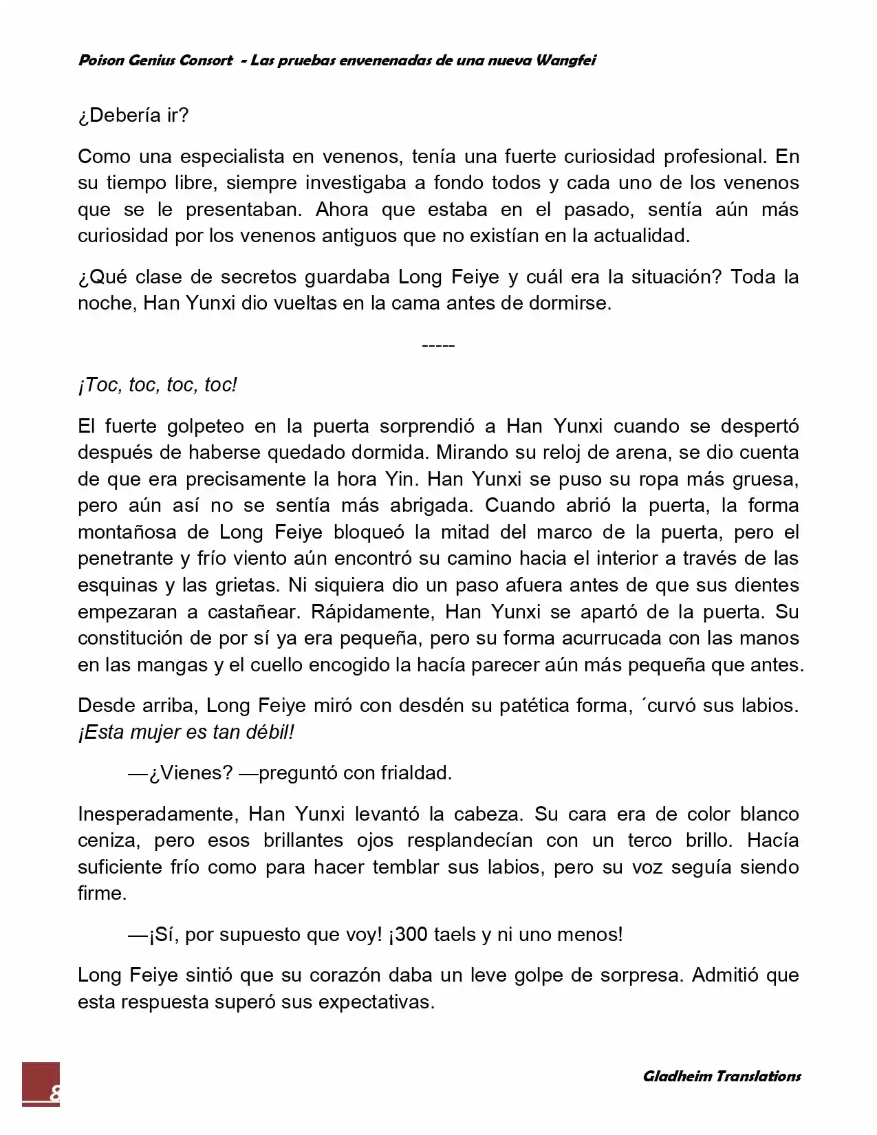 Poison Genious Consort (Novela) - Capítulo 45 - Página 8 - LectorTMOo