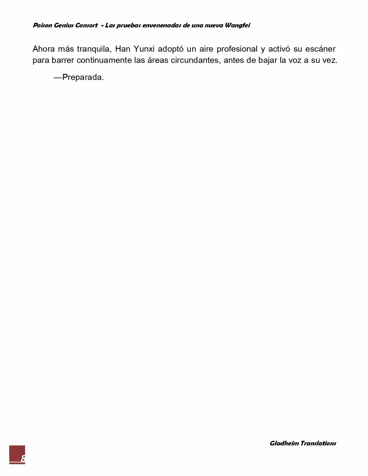 Poison Genious Consort (Novela) - Capítulo 46 - Página 8 - LectorTMOo