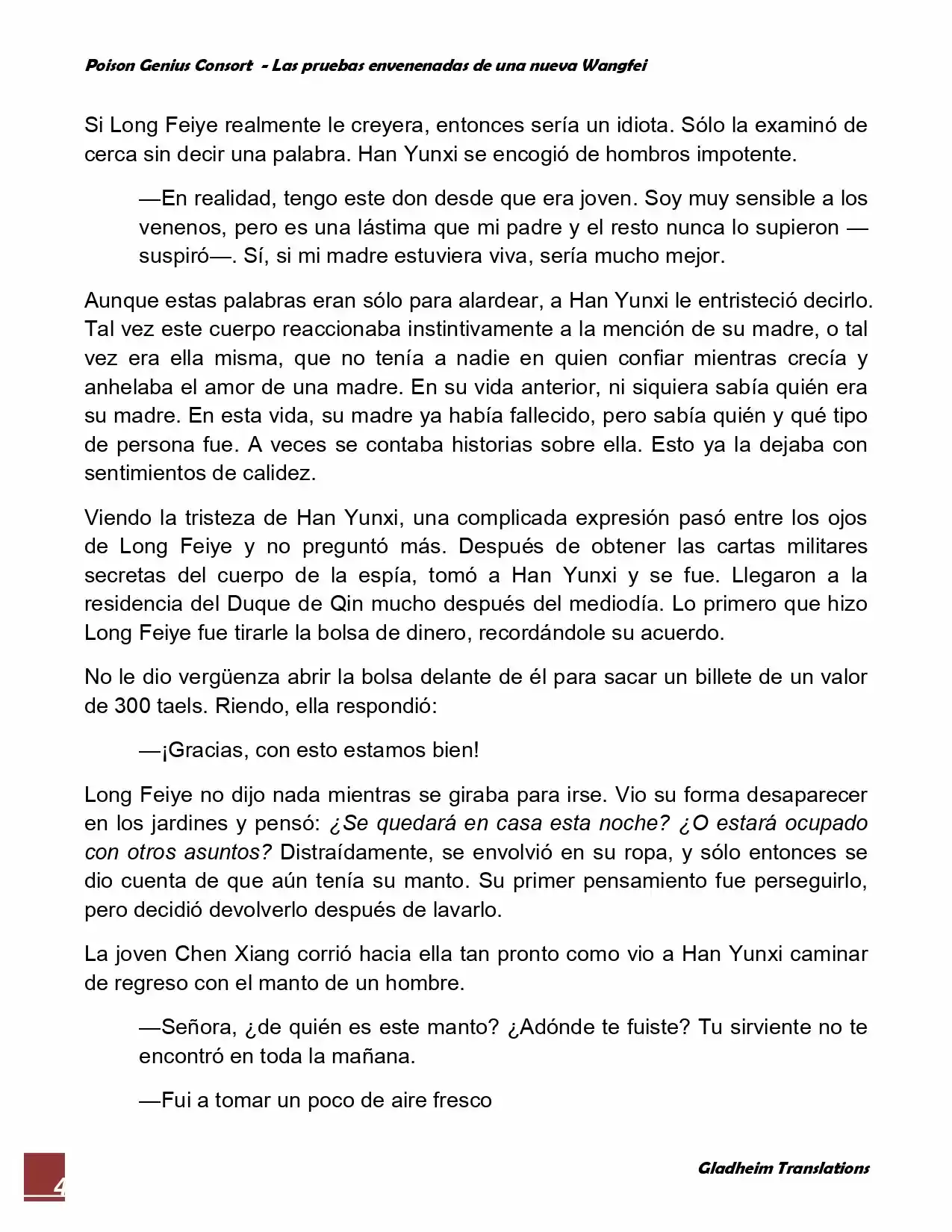 Poison Genious Consort (Novela) - Capítulo 48 - Página 4 - LectorTMOo