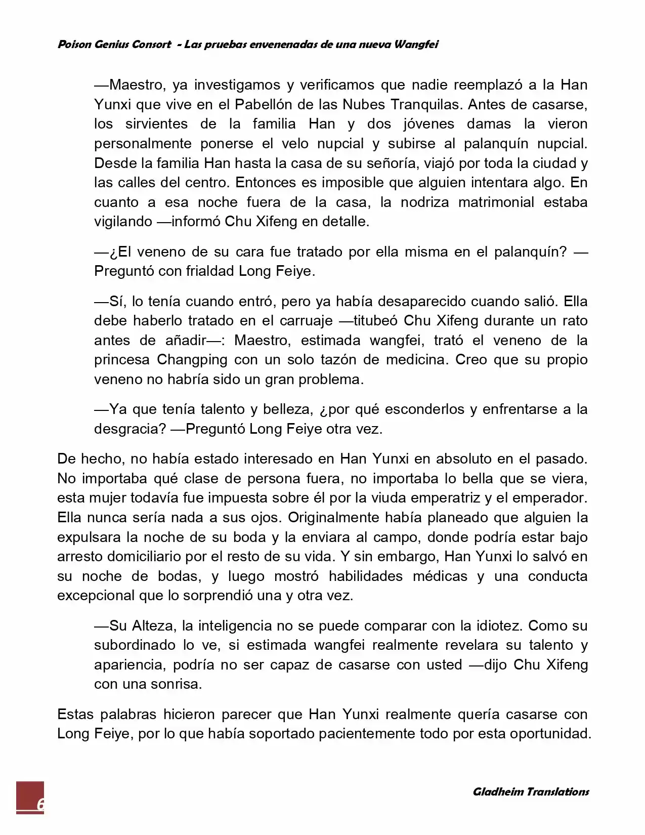 Poison Genious Consort (Novela) - Capítulo 48 - Página 6 - LectorTMOo