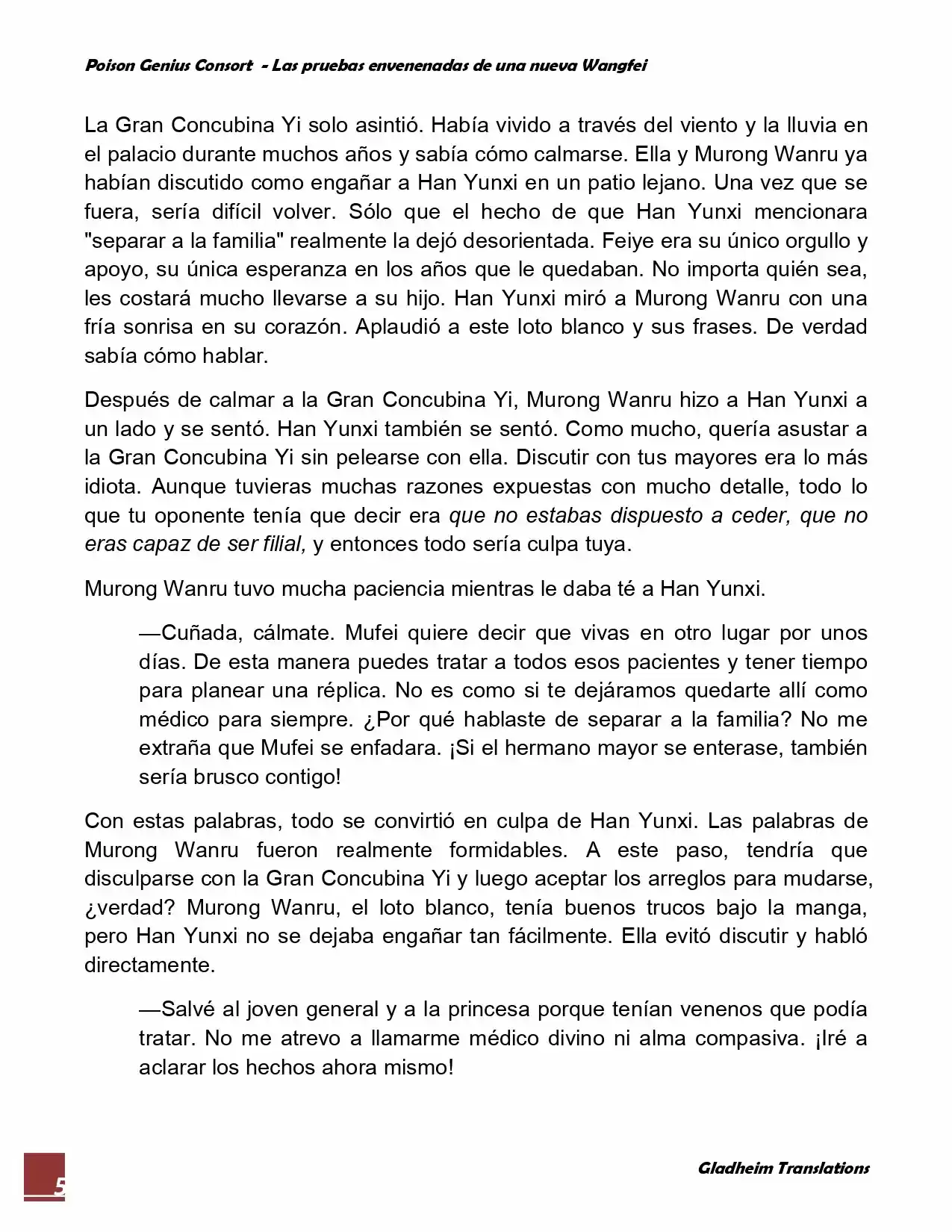 Poison Genious Consort (Novela) - Capítulo 49 - Página 5 - LectorTMOo