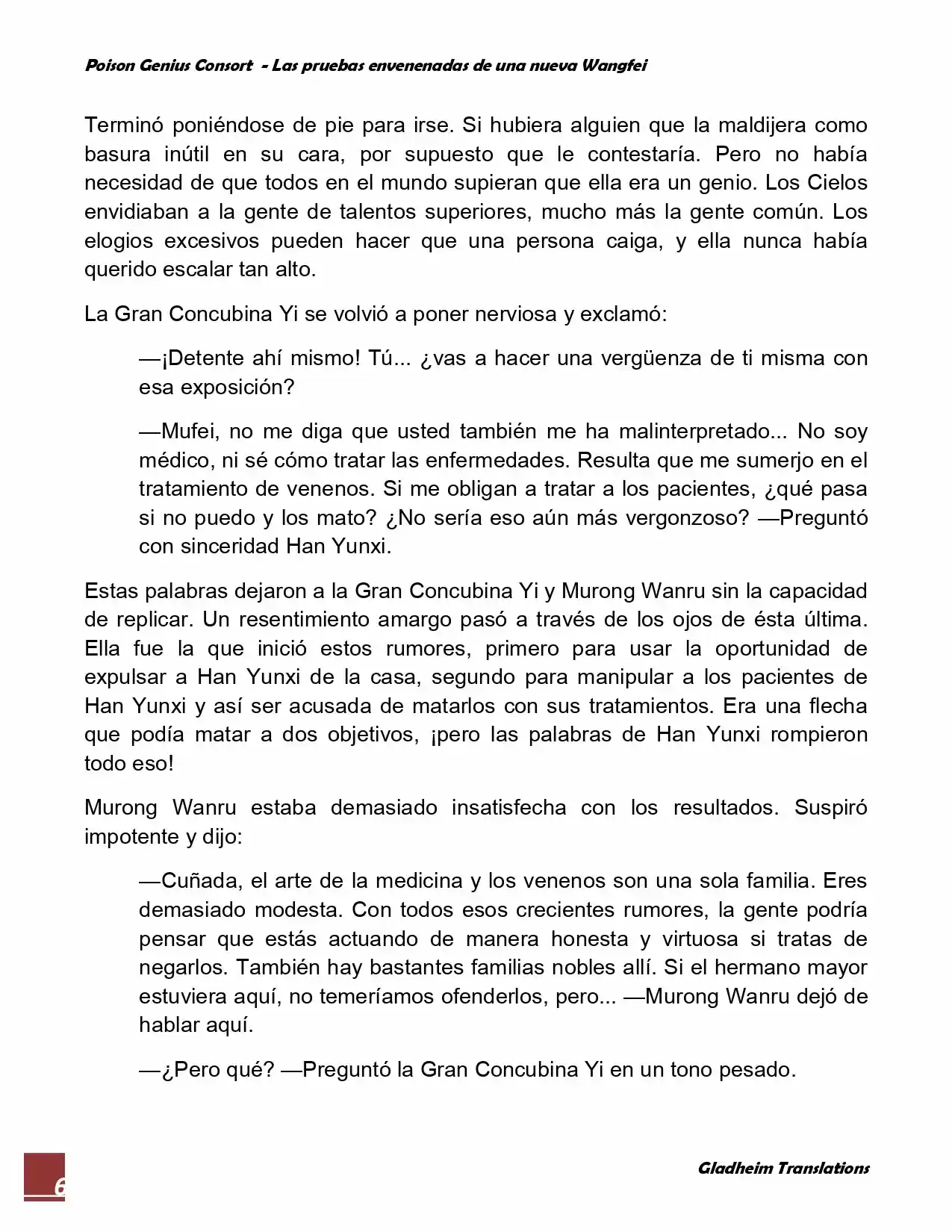 Poison Genious Consort (Novela) - Capítulo 49 - Página 6 - LectorTMOo