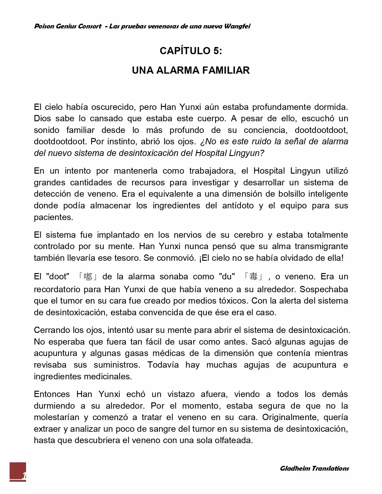 Poison Genious Consort (Novela) - Capítulo 5 - Página 1 - LectorTMOo