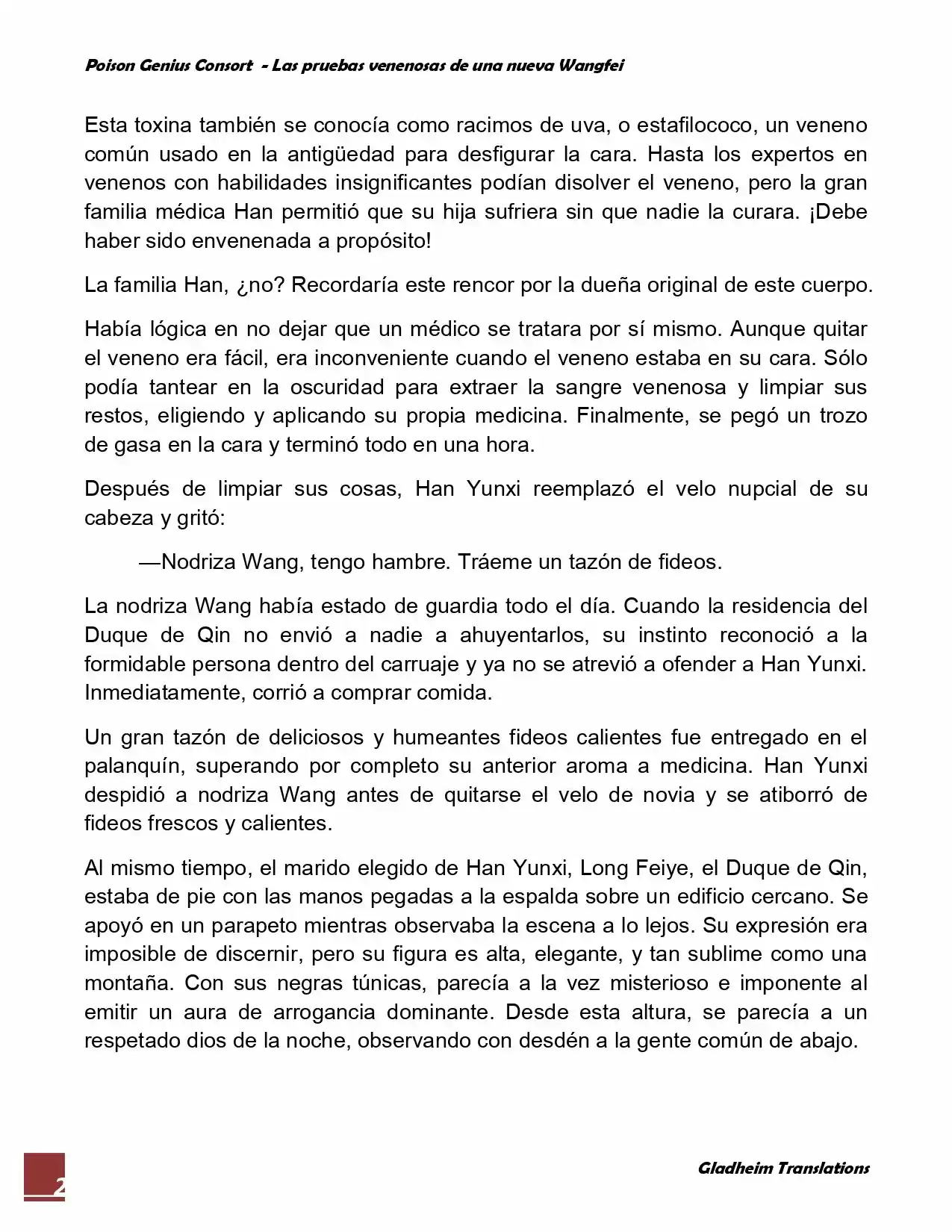 Poison Genious Consort (Novela) - Capítulo 5 - Página 2 - LectorTMOo