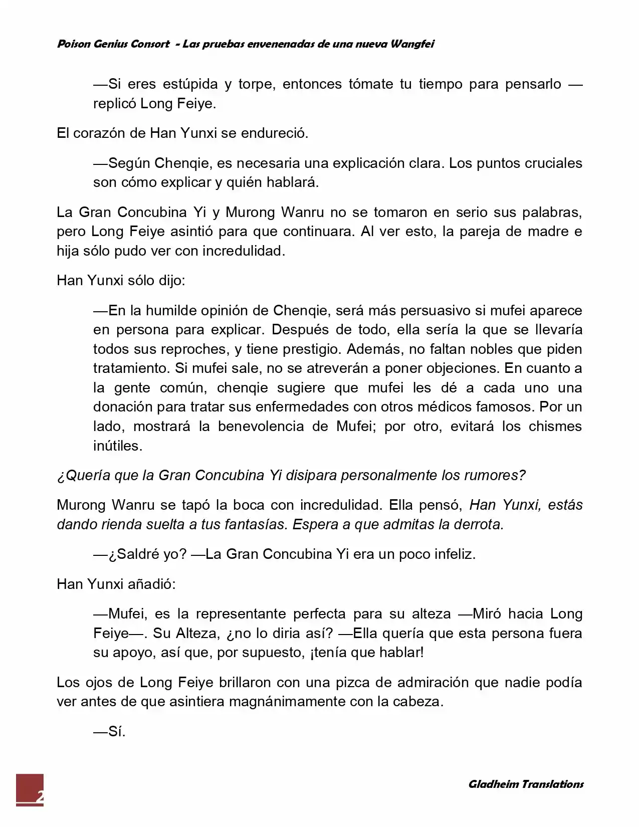 Poison Genious Consort (Novela) - Capítulo 50 - Página 2 - LectorTMOo