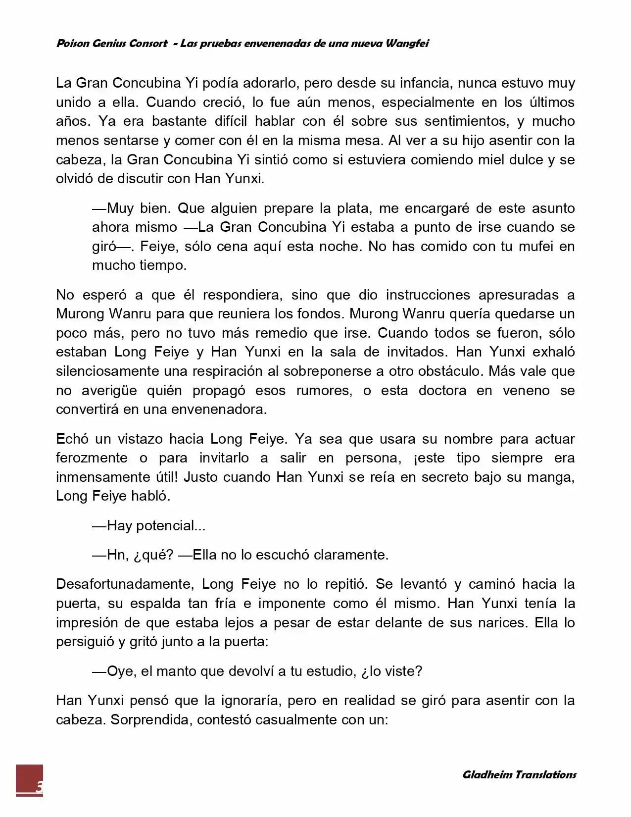 Poison Genious Consort (Novela) - Capítulo 50 - Página 3 - LectorTMOo