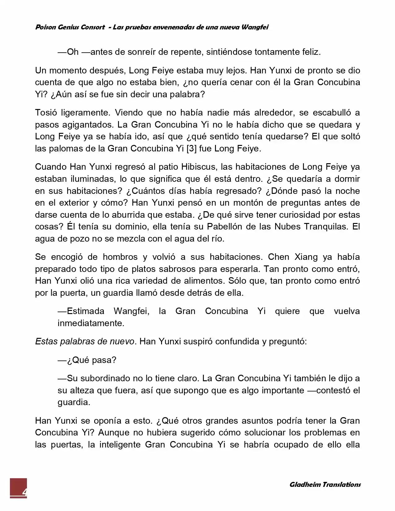 Poison Genious Consort (Novela) - Capítulo 50 - Página 4 - LectorTMOo