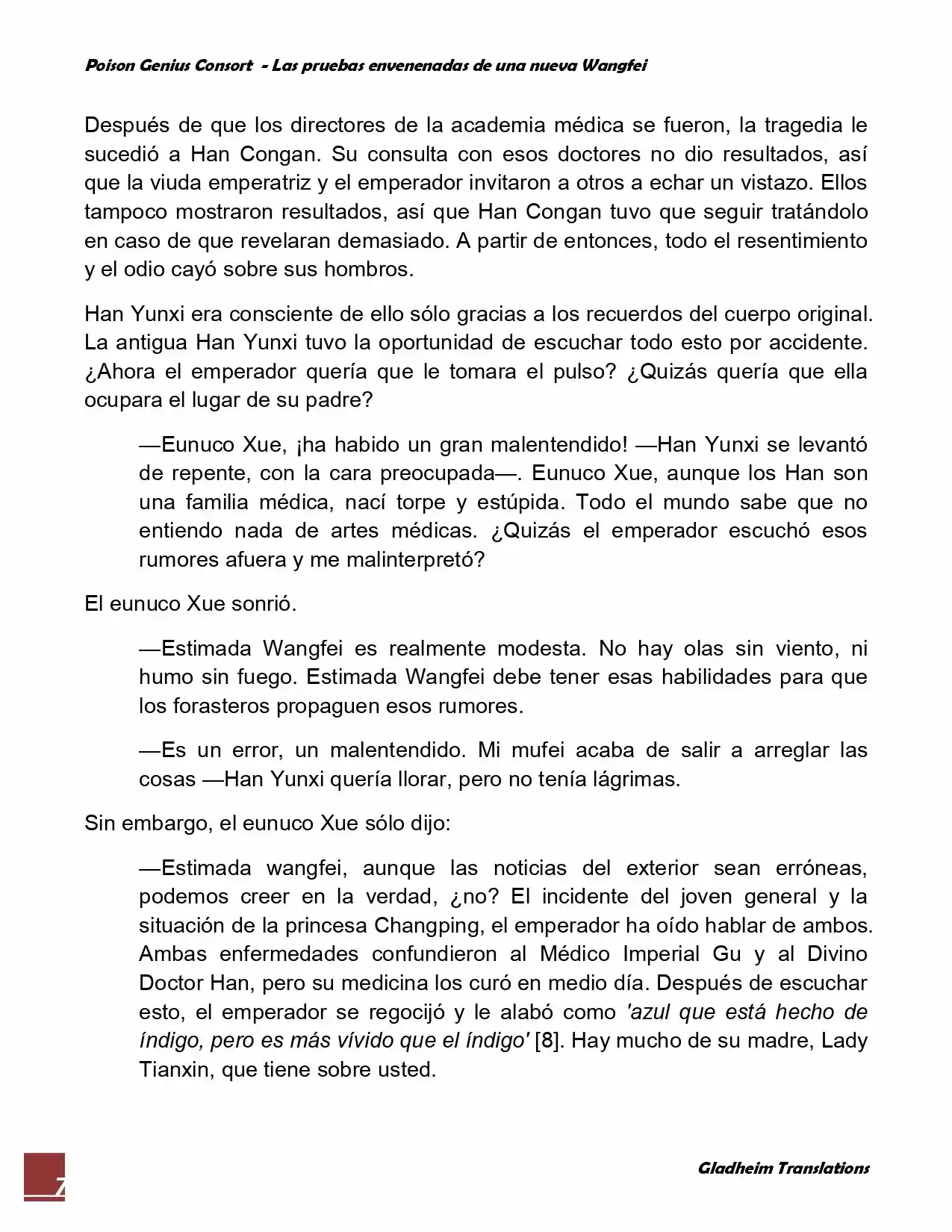 Poison Genious Consort (Novela) - Capítulo 50 - Página 7 - LectorTMOo