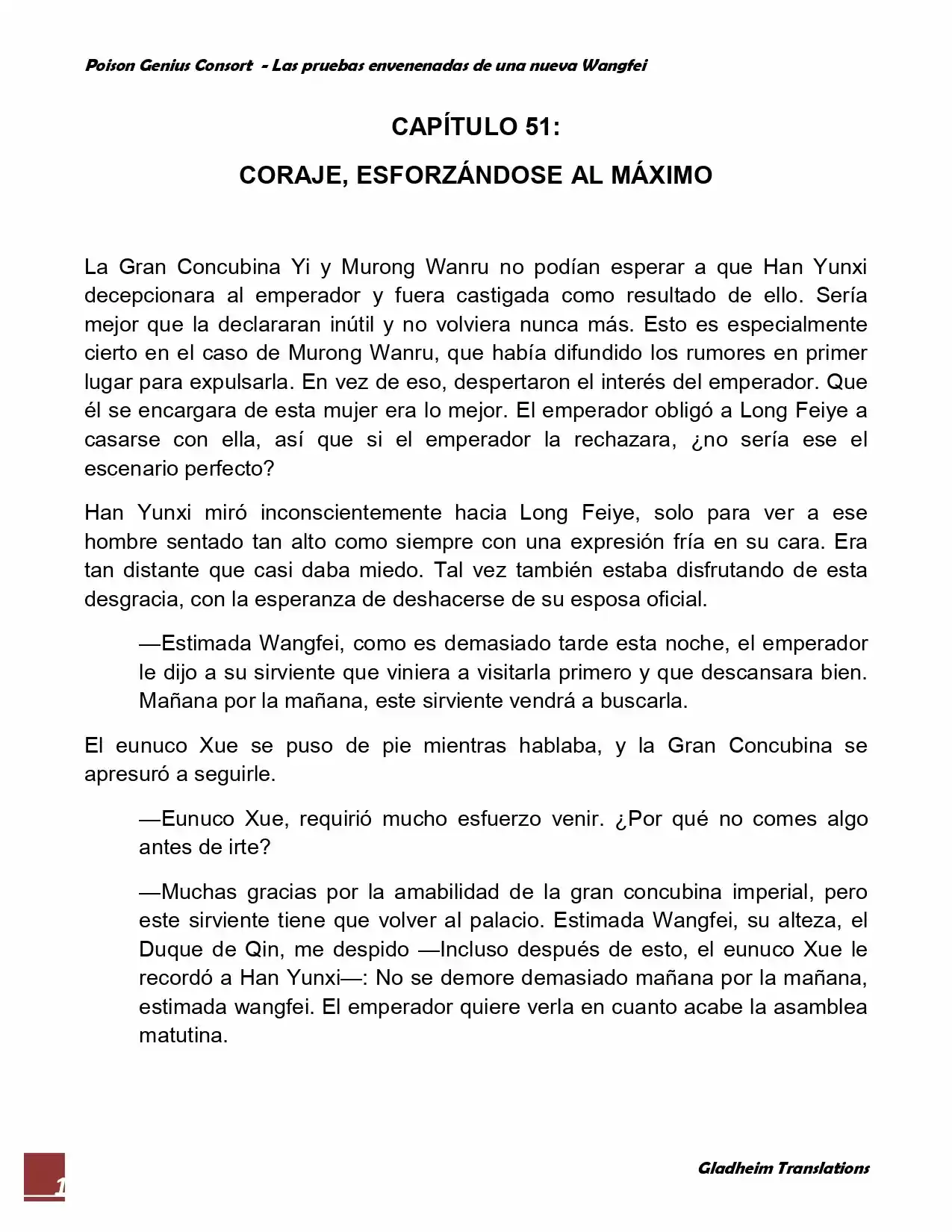 Poison Genious Consort (Novela) - Capítulo 51 - Página 1 - LectorTMOo